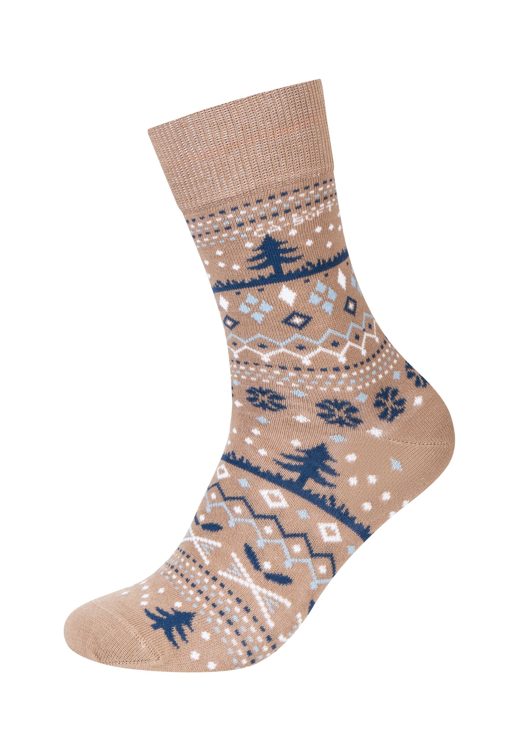 Camano Socken »Socken 2er Pack«, 2er Pack Weiches Bündchen ohne einzuengen, Hochwertige gekämmte Baumwolle