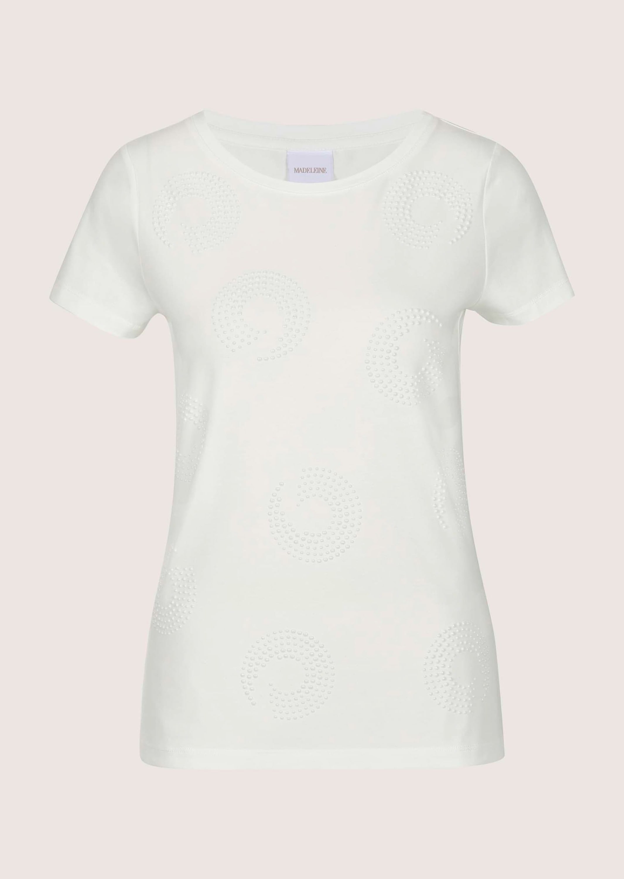 MADELEINE Kurzarmshirt "T-Shirt Elegantes Shirt mit Glanzakzenten, Rundhals günstig online kaufen