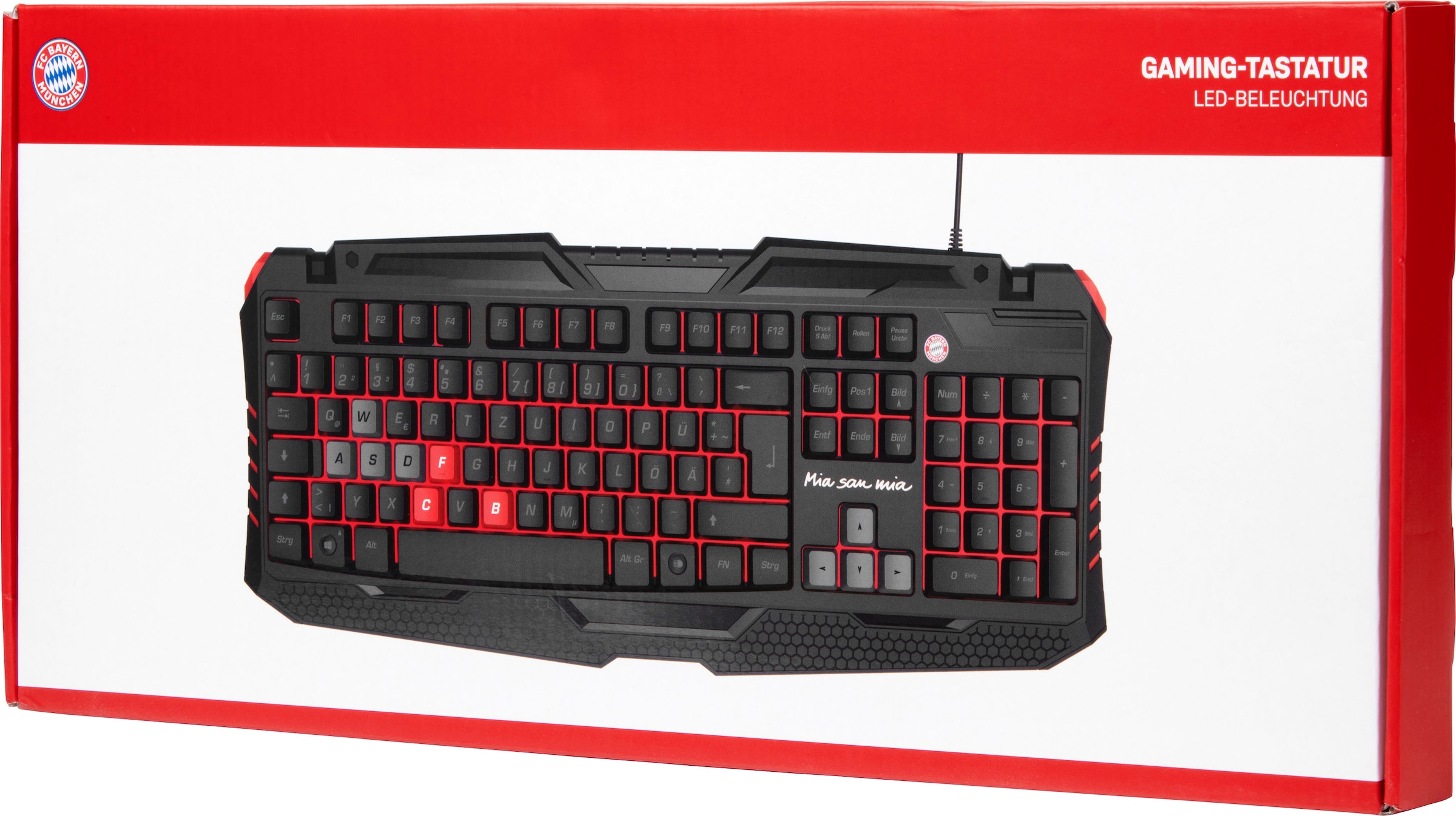 Snakebyte Gaming-Tastatur »FC Bayern München PC-Gaming Tastatur«