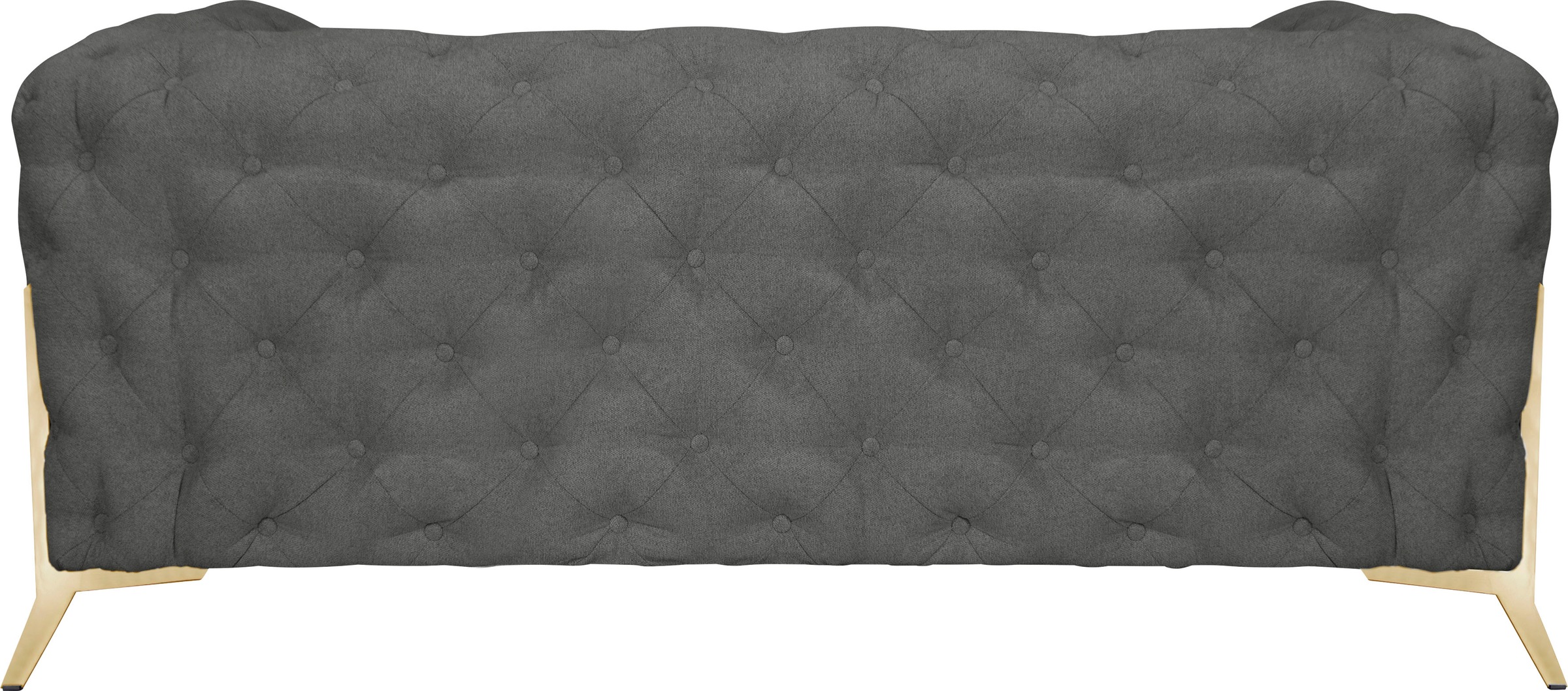 Leonique Chesterfield-Sofa »Amaury«, aufwändige Knopfheftung, moderne Chesterfield Optik, Fußfarbe wählbar