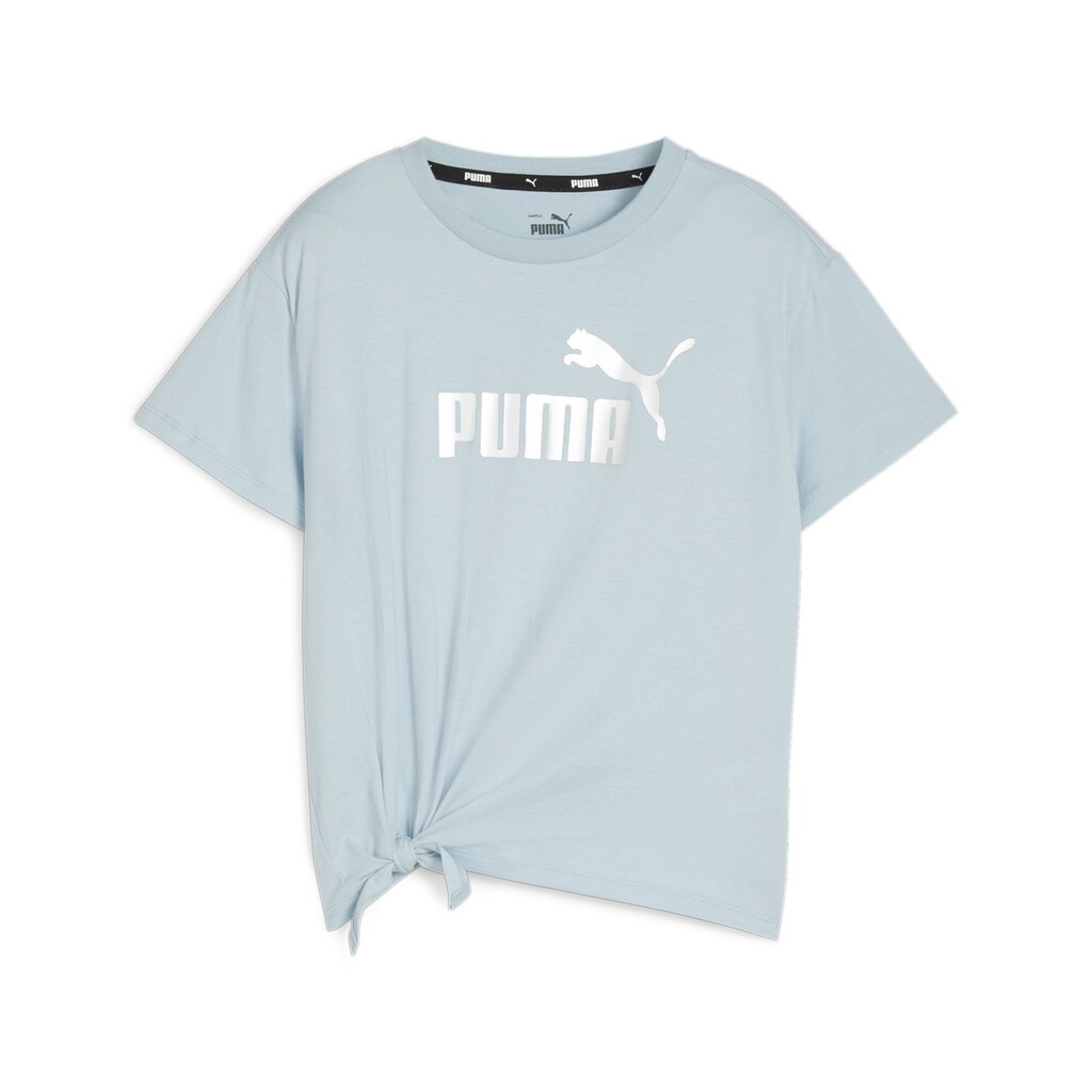 PUMA T-Shirt »ESS+ LOGO KNOTTED TEE G«