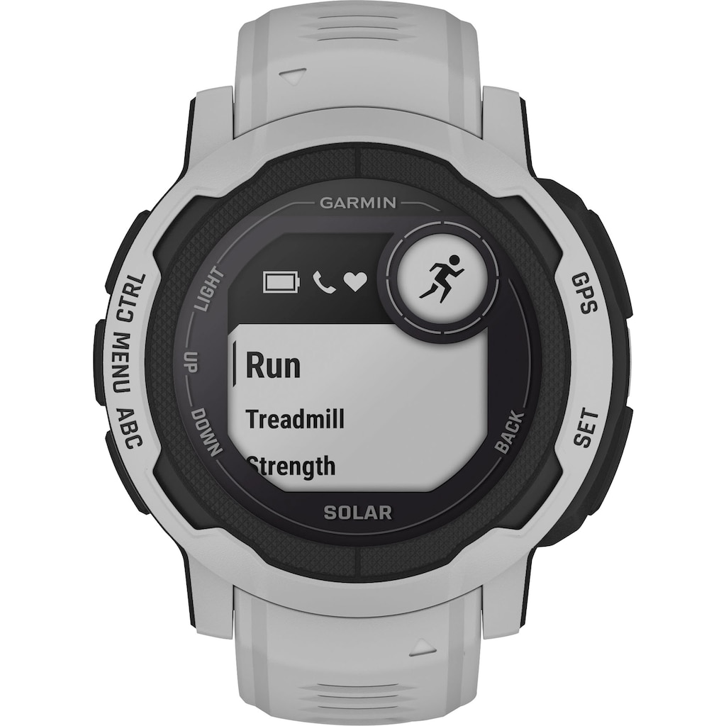 Marken Garmin Garmin Smartwatch »INSTINCT 2 SOLAR«, (Garmin) hellgrau
