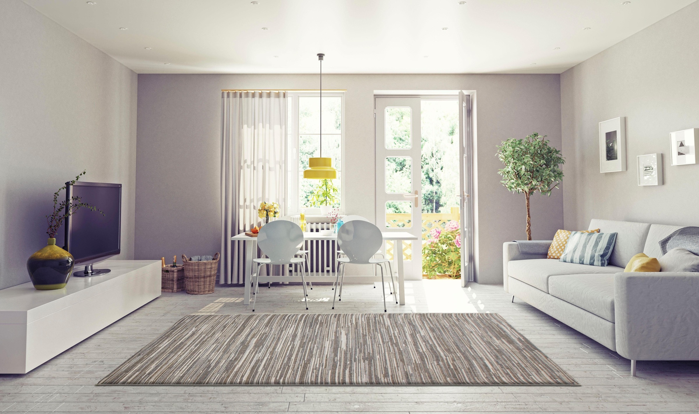 andas Teppich »Sokol«, rechteckig, Indoor und Outdoor geeignet, Wohnzimmer