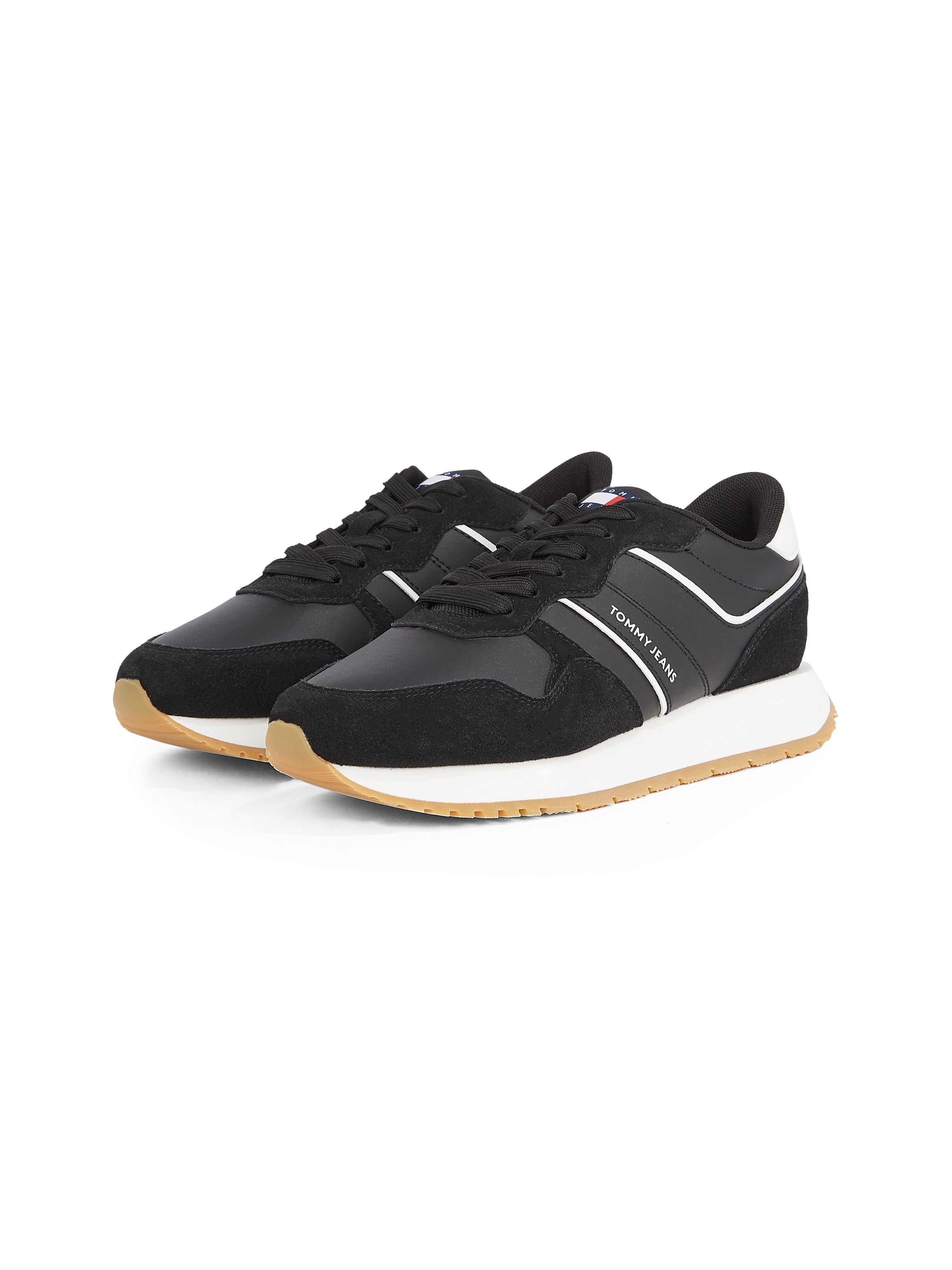 Tommy Jeans Plateausneaker »TJW EVA RETRO RUNNER«, Freizeitschuh, Halbschuh, Schnürschuh mit gepolstertem Schaftrand