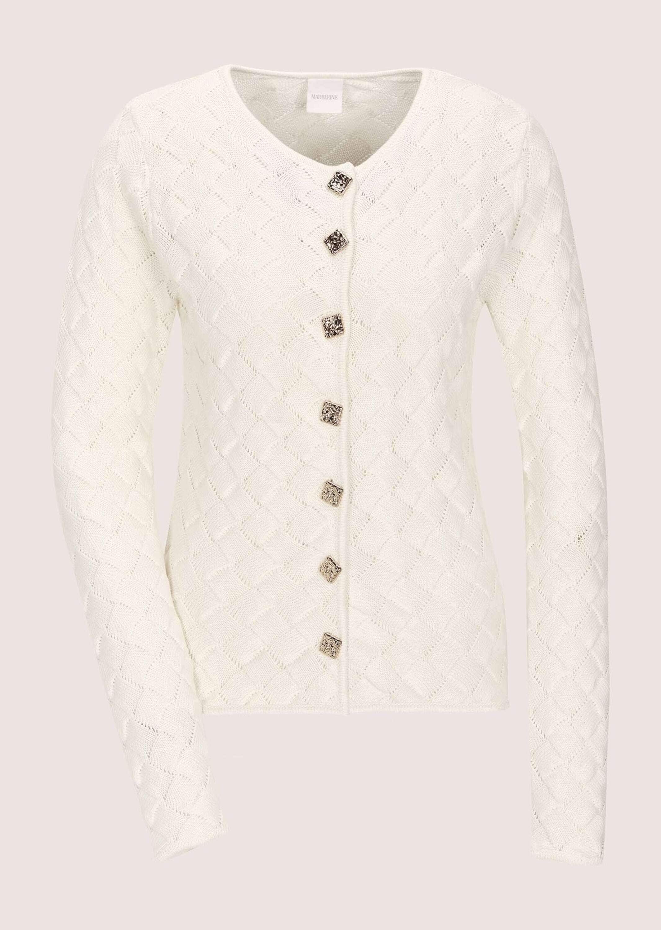 MADELEINE Strickjacke "Strickblazer Edler Struktur-Blazer mit Strickmuster, günstig online kaufen