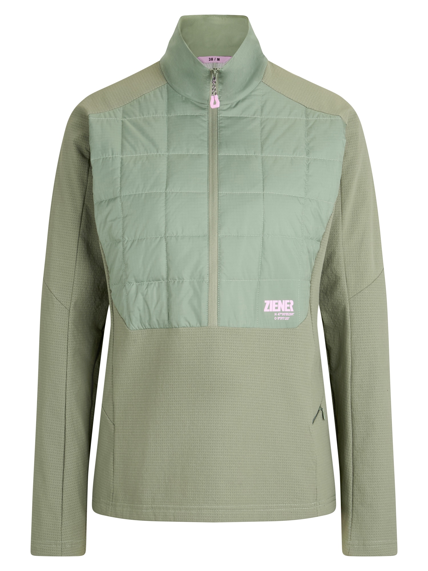 Ziener Sweatshirt »RAFY-Z DAMEN«, wind- u. wasserabweisend, warm, elastisch, Stehkragen
