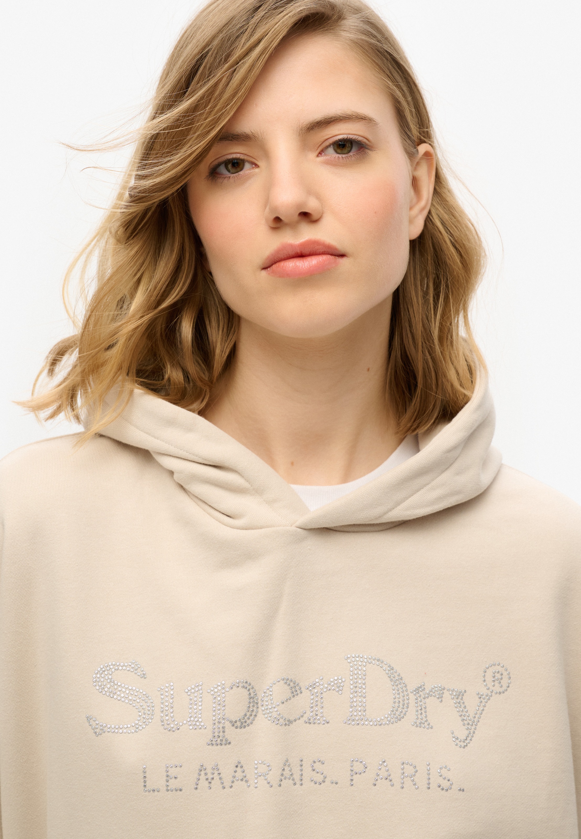 Superdry Kapuzensweatshirt "VENUE METALLIC RELAXED HOOD" günstig online kaufen