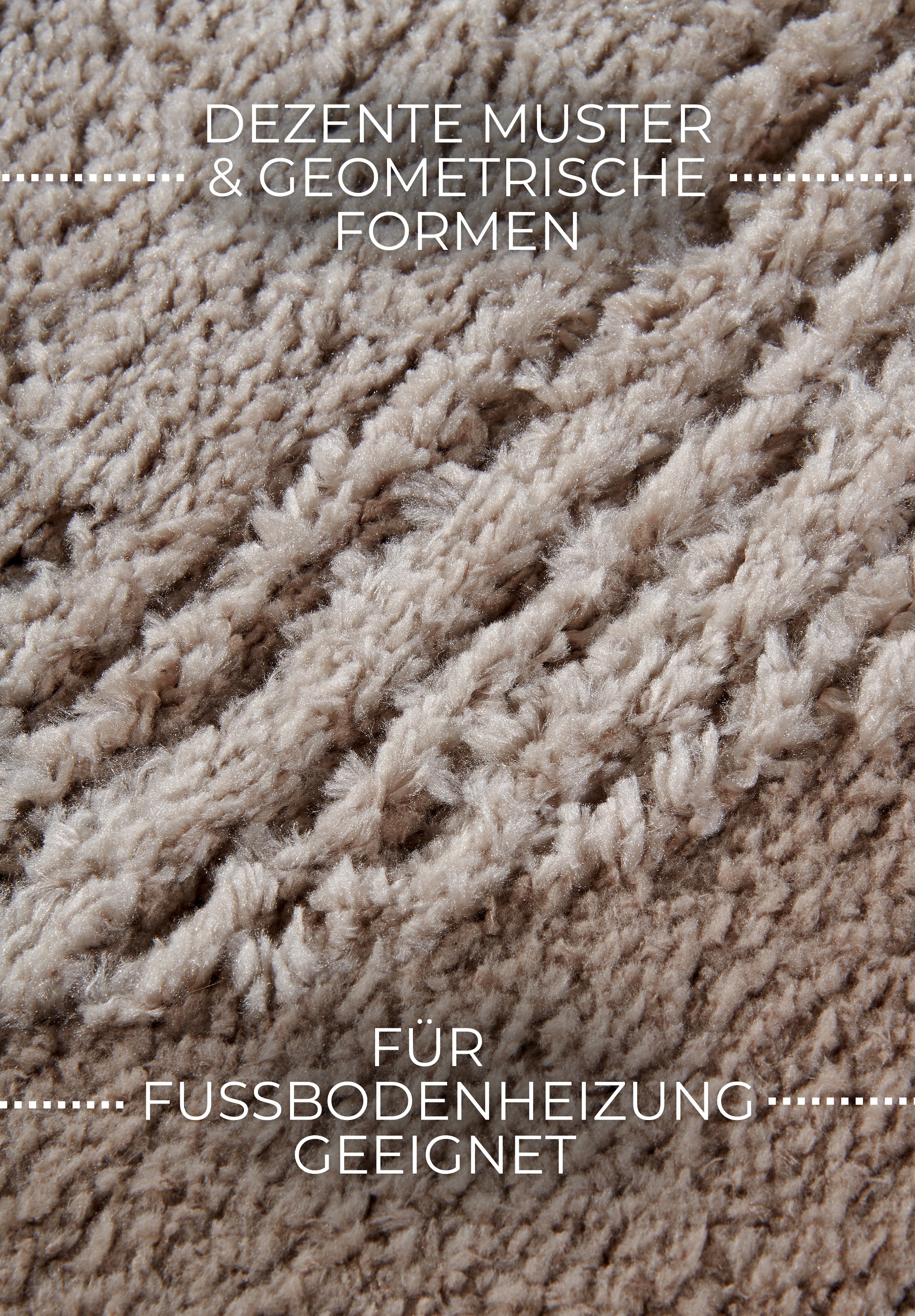 ELLE DECORATION Designteppich »Bartoux«, rechteckig, 18 mm Höhe, Hochflor, Shaggy, Läufer, weich, Langflor, modern, Hoch Tief Effekt