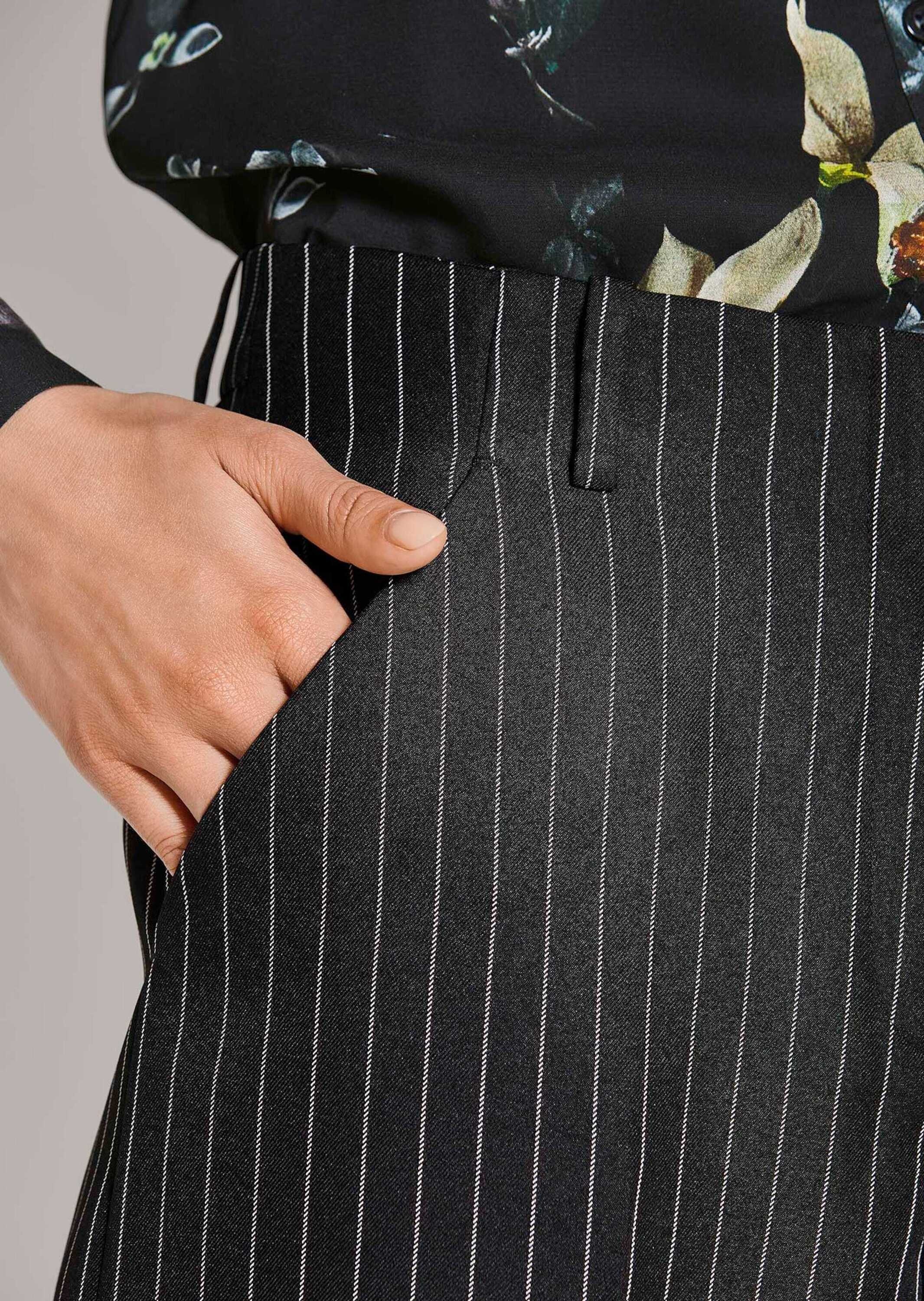 MADELEINE Stoffhose »Jerseyhose Bügelfaltenhose mit Nadelstreifen«