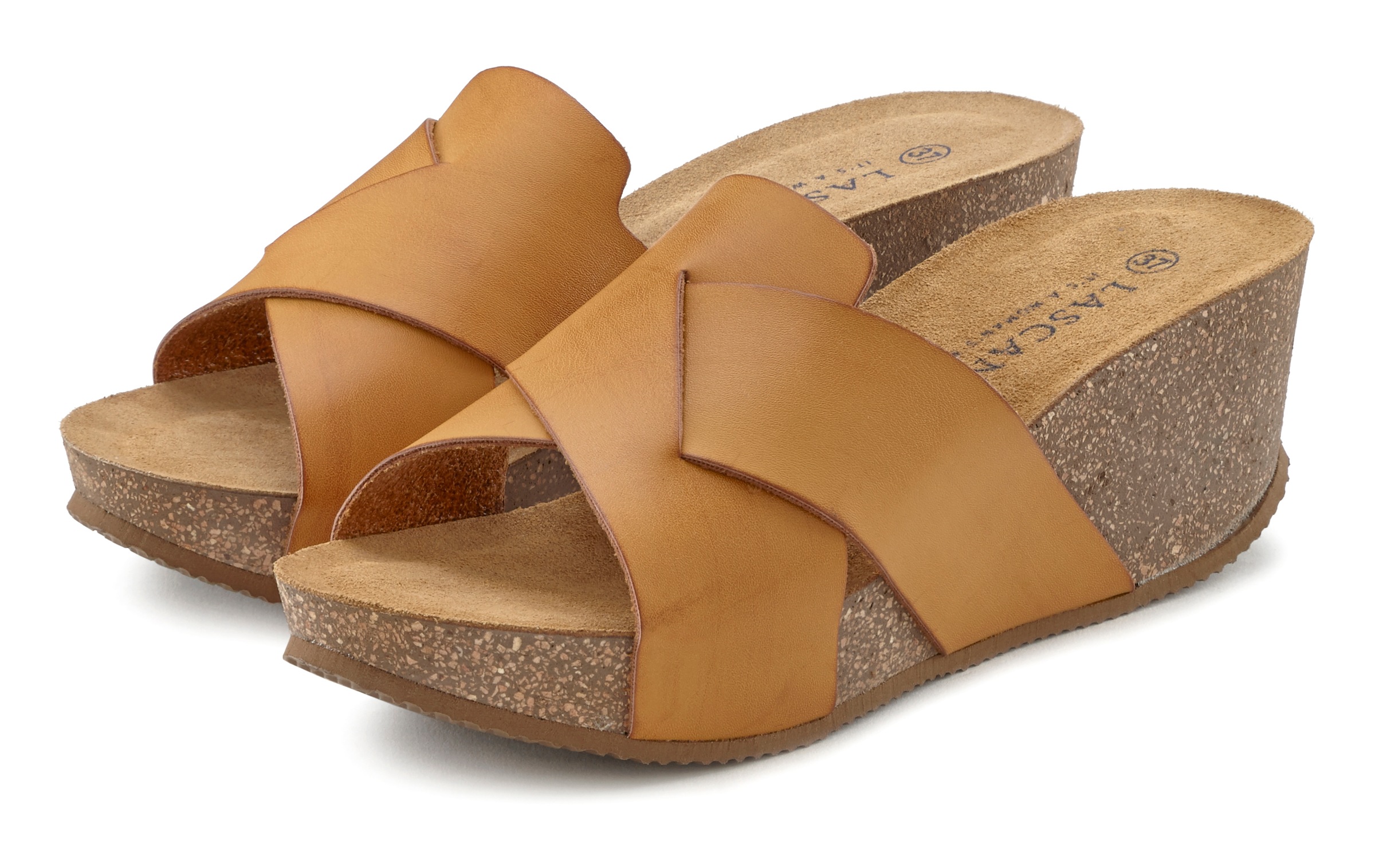LASCANA Pantolette mit Korkfußbett und Keilabsatz SV8318