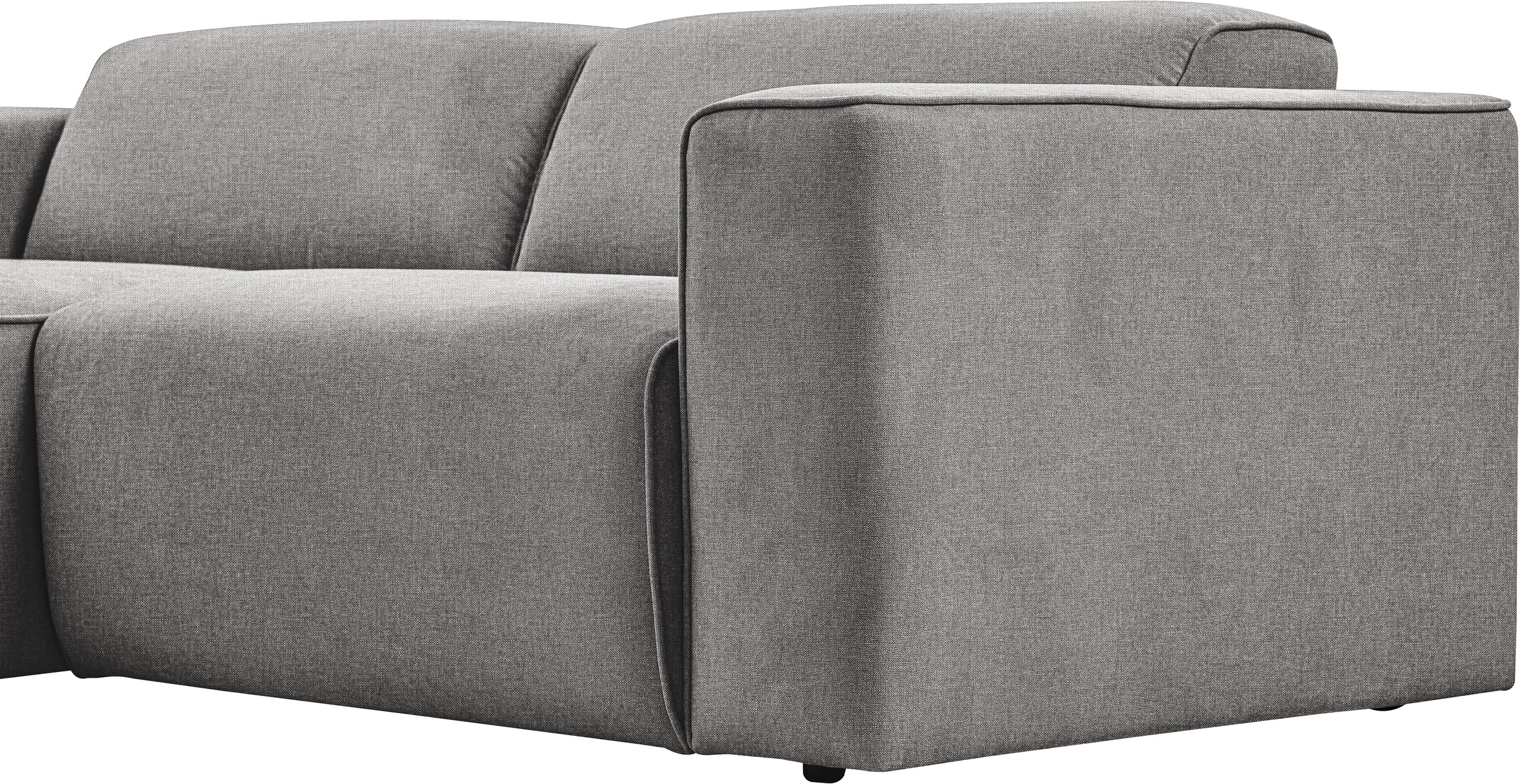 andas Ecksofa »Noord«, mit Kedernaht, Breite 234 cm, Cord, Struktur, Webstoff