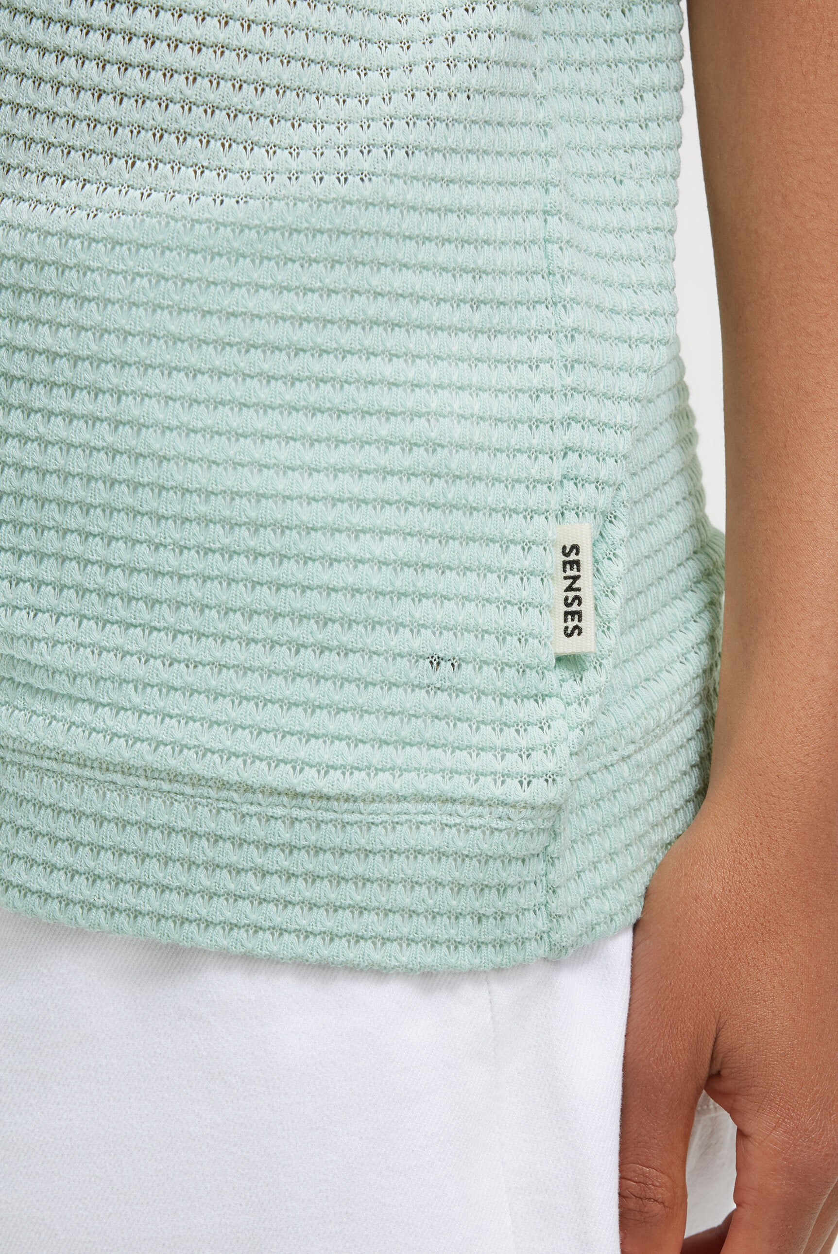 SENSES.THE LABEL Kapuzenpullover mit überschnittenen Schultern