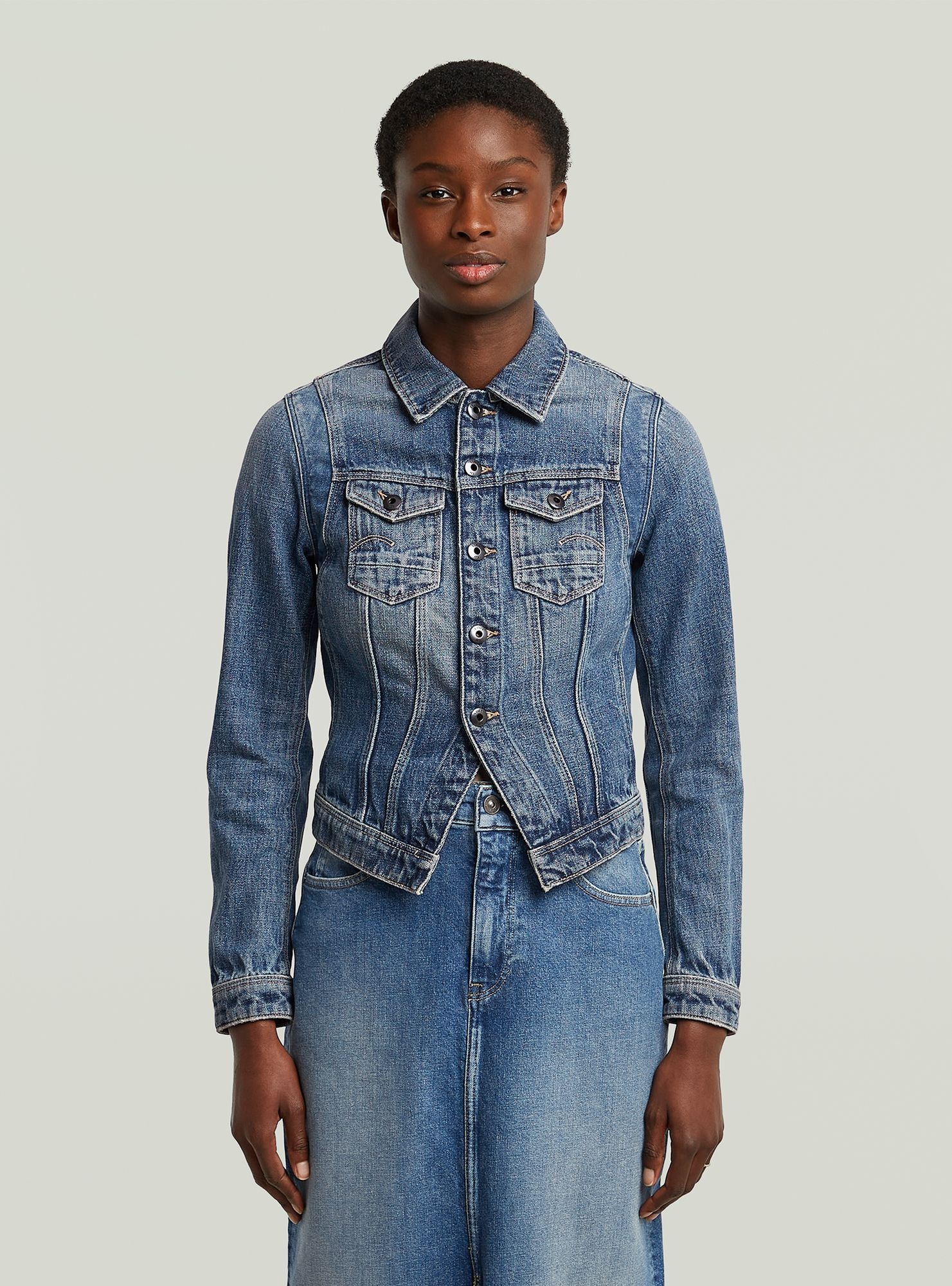 G-STAR "Pitched Hem Slim Jacke"