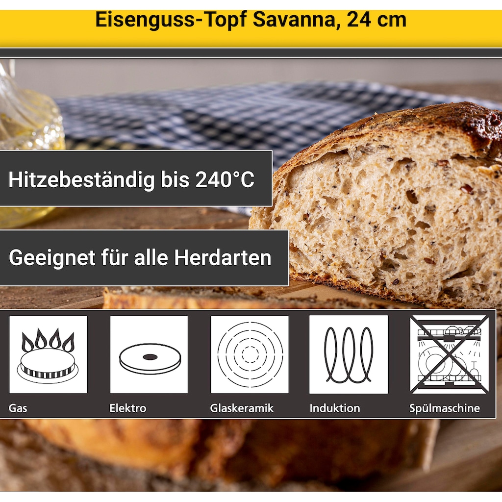 Krüger Fleischtopf »Savanna«, Eisenguss