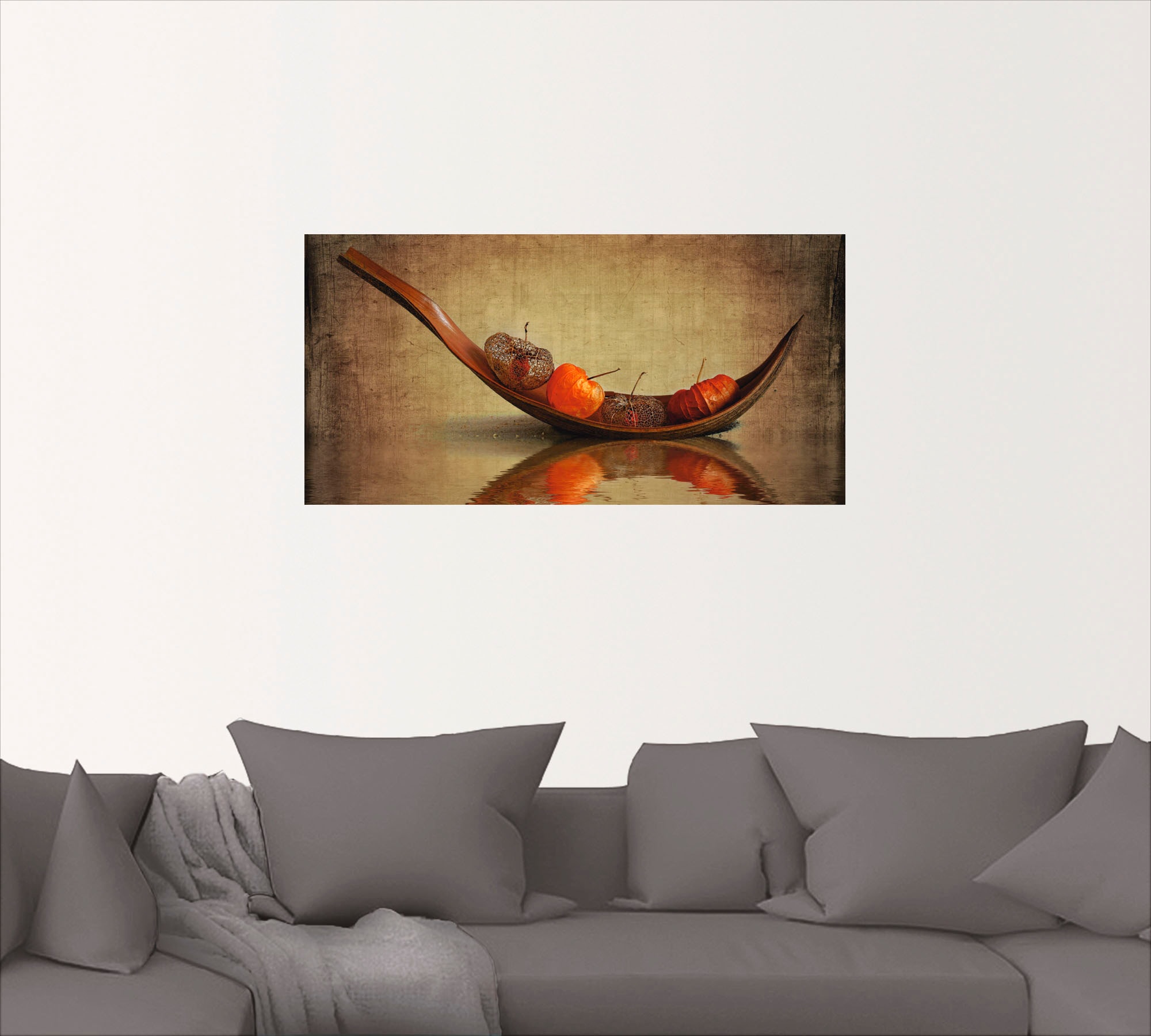 Artland Wandbild »Lampionschiffchen«, Arrangements, (1 St.), als Leinwandbild, Wandaufkleber in verschied. Größen