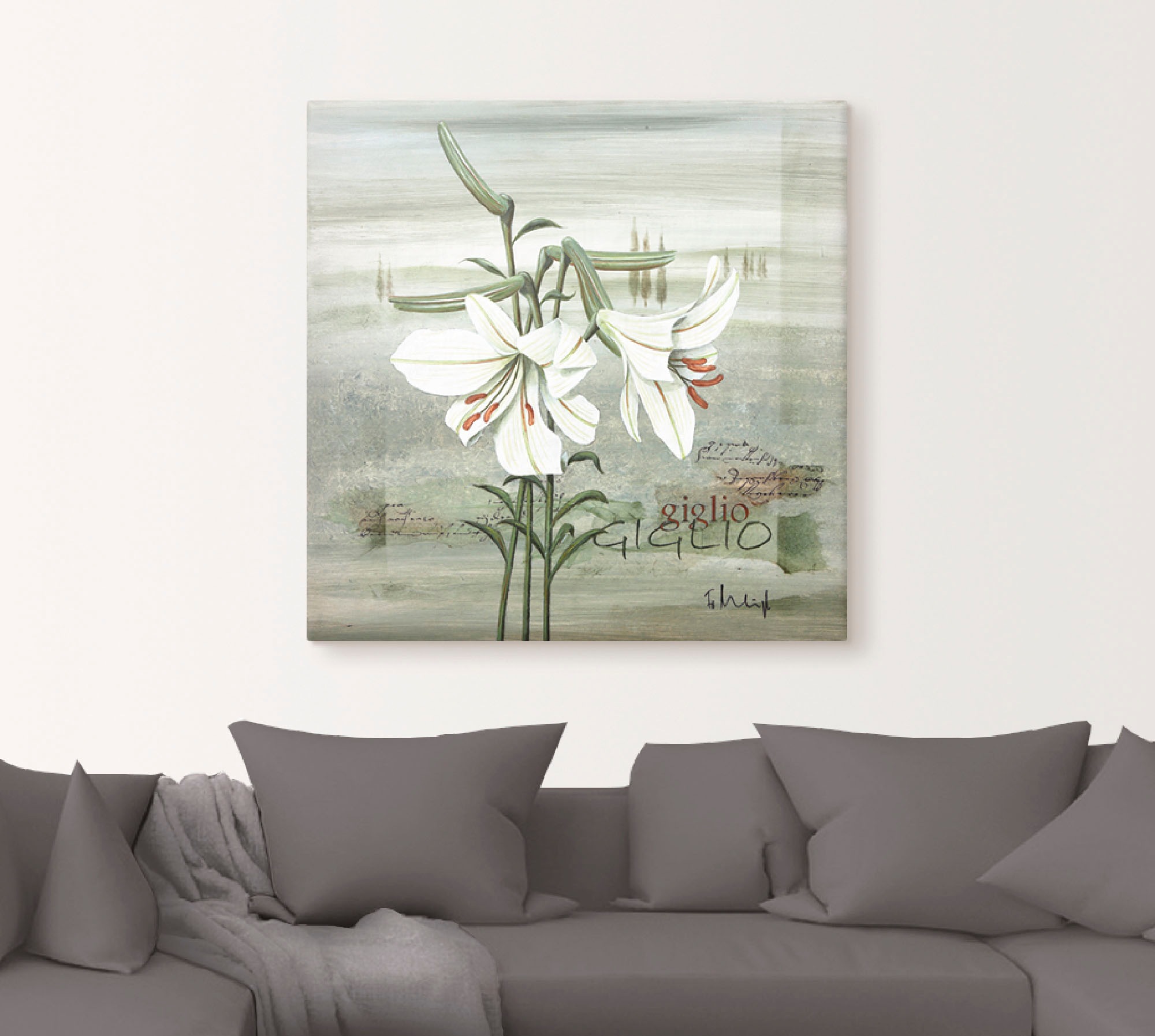 Artland Leinwandbild »Lilie«, Blumen, (1 St.), auf Keilrahmen gespannt