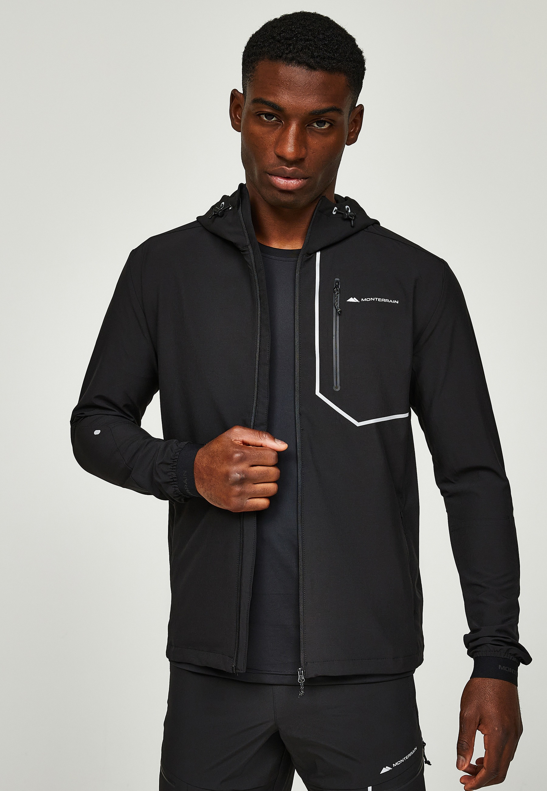 Monterrain Outdoorjacke »Monterrain RAMBLE 3.0 WOVEN HOODY« 1 Stk. tlg. mit Kapuze