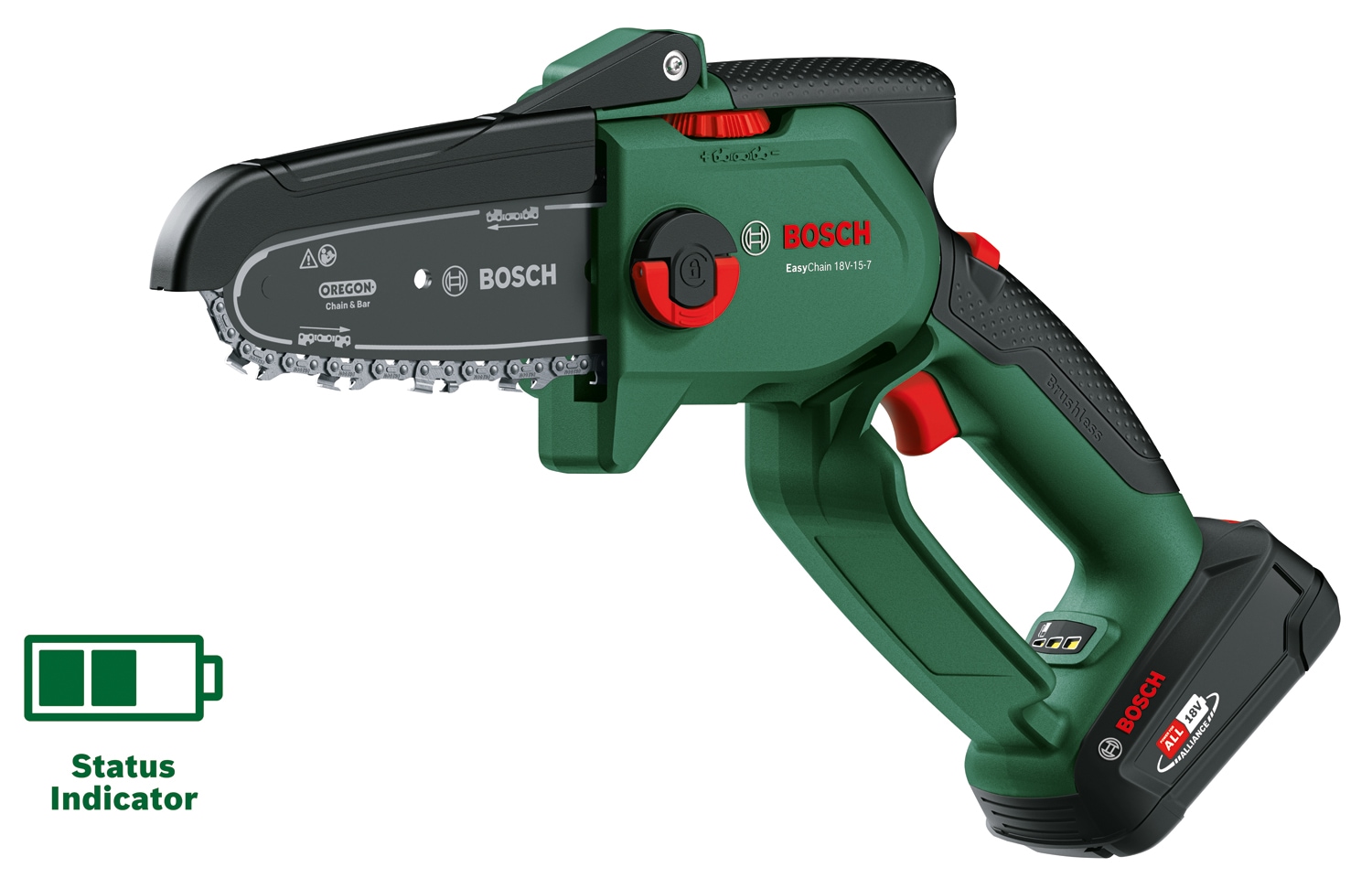 Bosch Home & Garden Akku-Kettensäge »EasyChain 18V-15-7«, inkl. Akku 2,5Ah und Ladegerät AL 18V-20