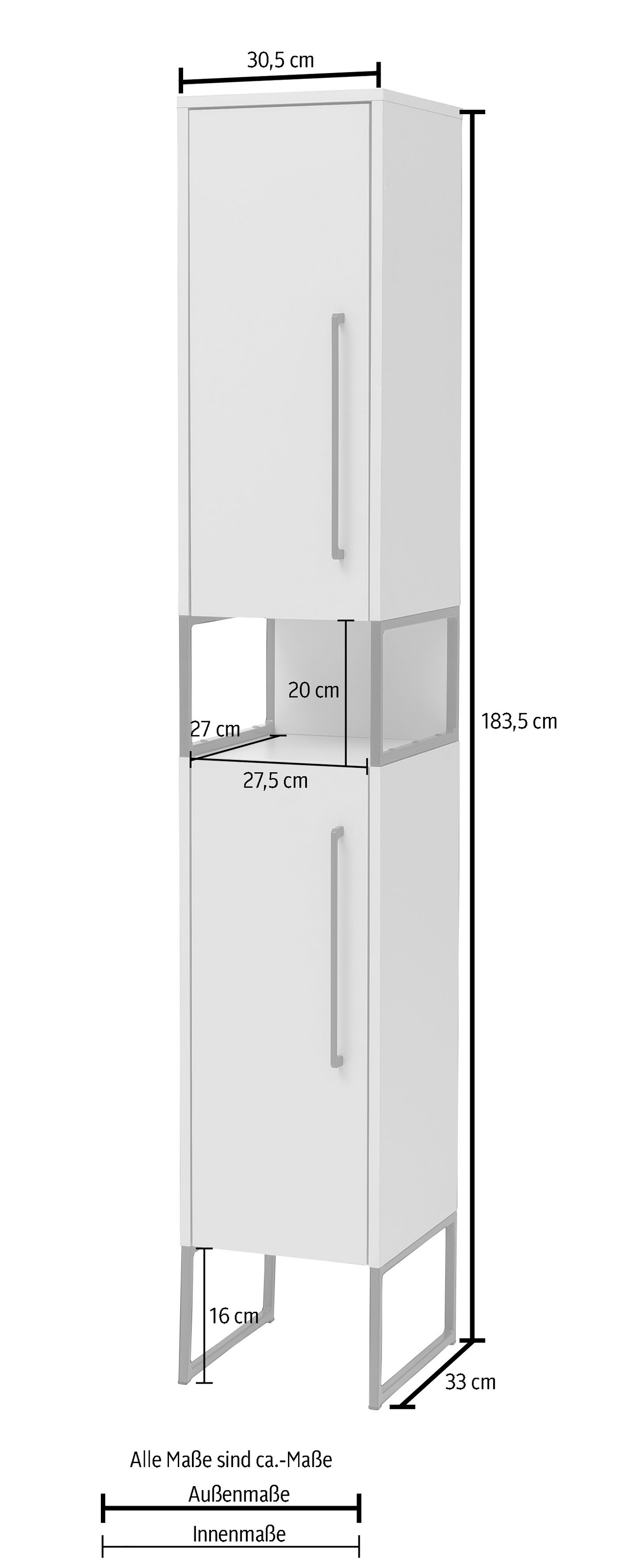 Schildmeyer Hochschrank »Limone«