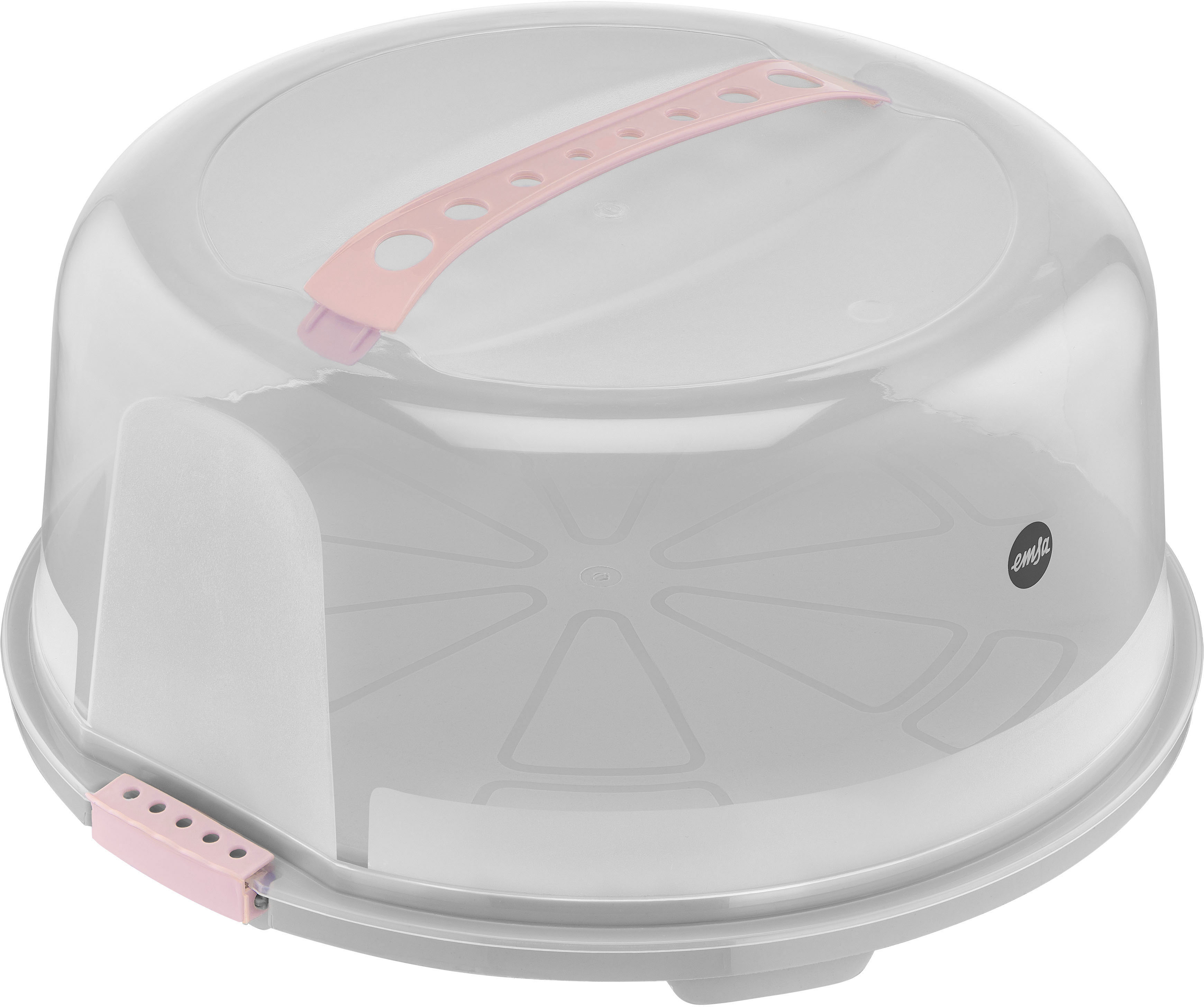 Emsa Kuchentransportbox "K32684 Prep&Bake" rund 34 cm, Tragegriff