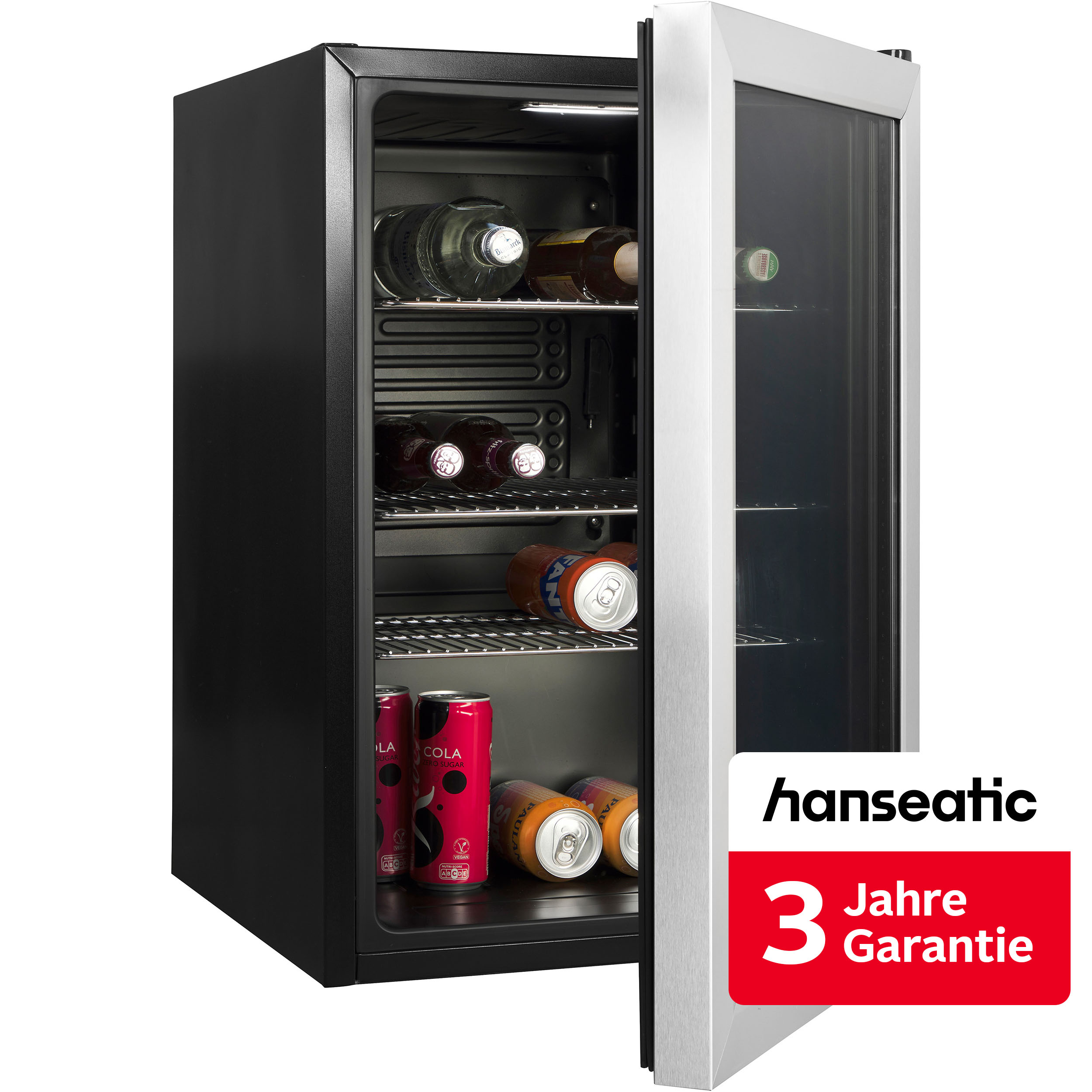 Hanseatic Getränkekühlschrank "HBC68ECBH" 69 cm hoch 43 cm breit inkl. 3 Jahre Herstellergarantie