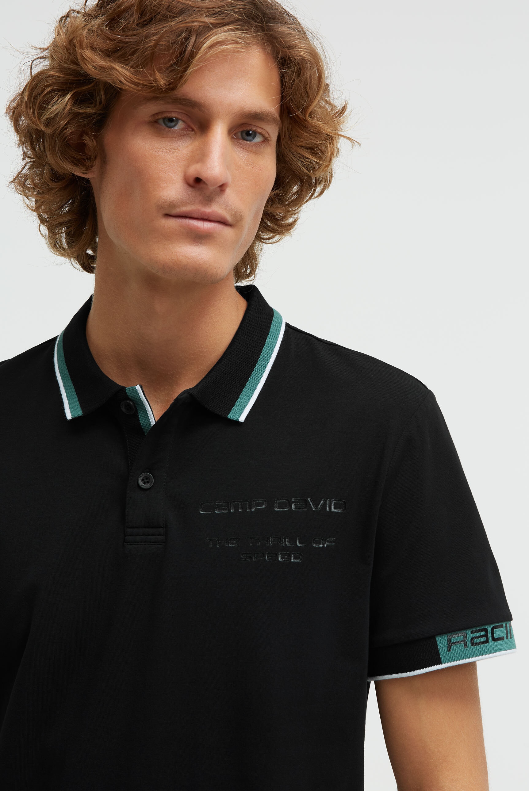 CAMP DAVID Poloshirt mit Baumwolle