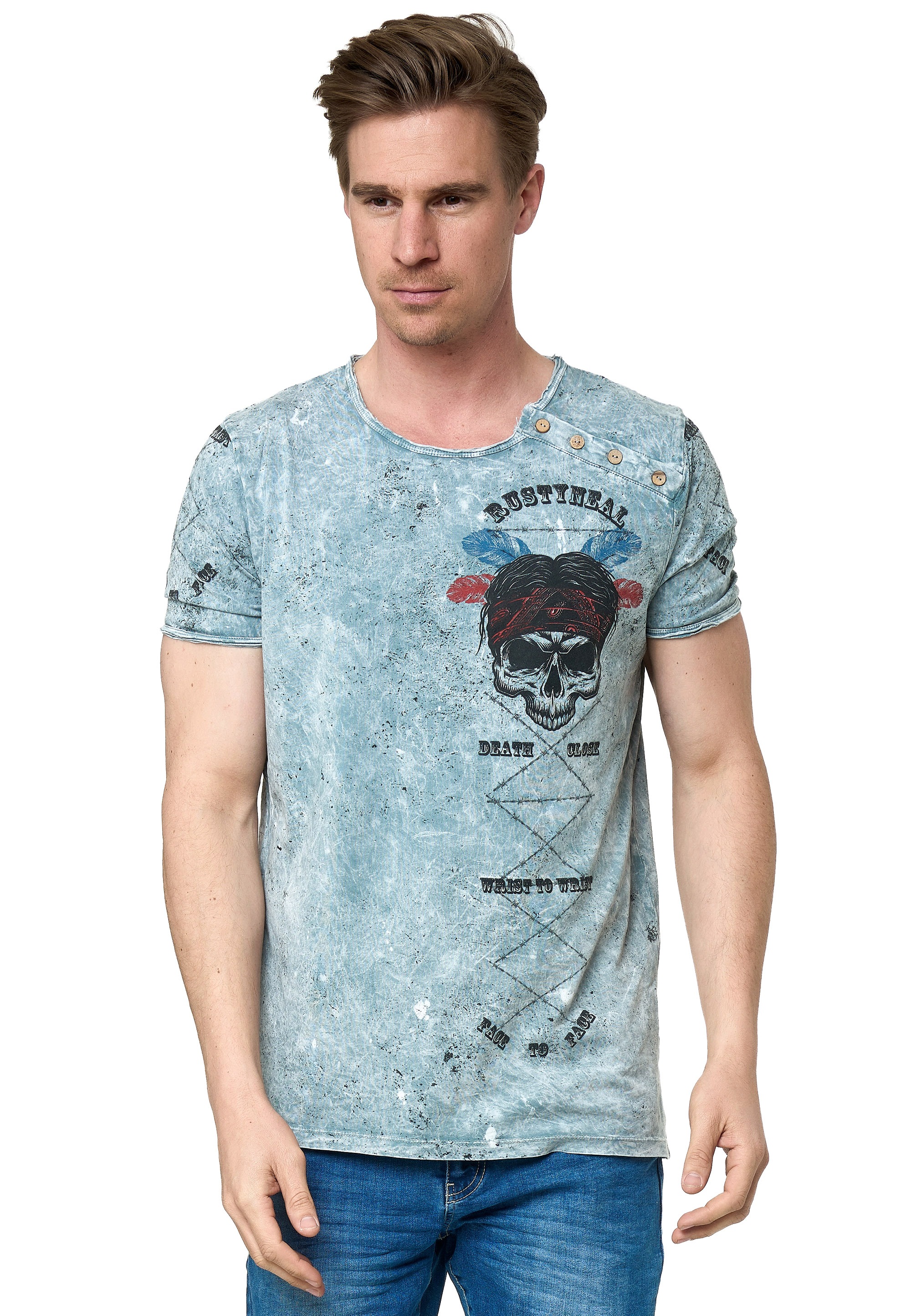 Rusty Neal T-Shirt, mit verwaschenem Print