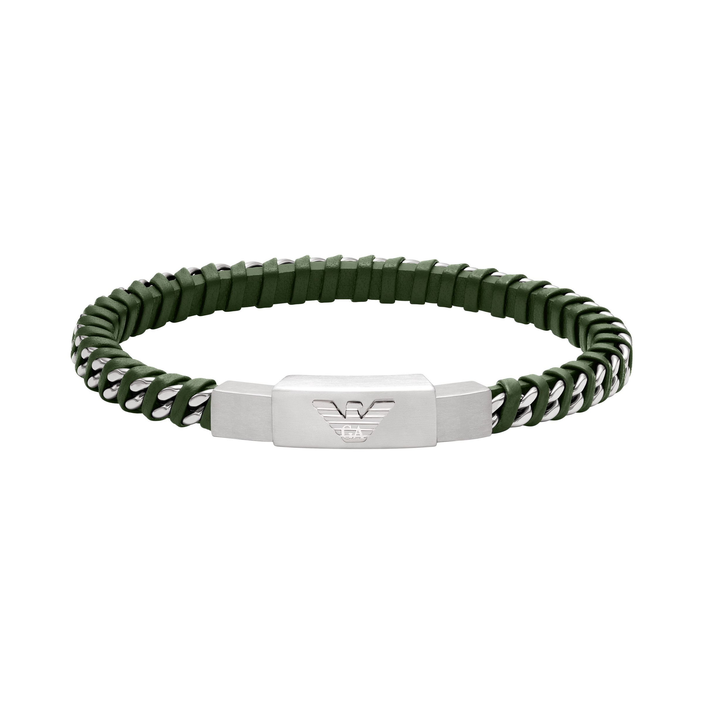 Emporio Armani Lederarmband »Schmuck Geschenk Edelstahl, Leder«
