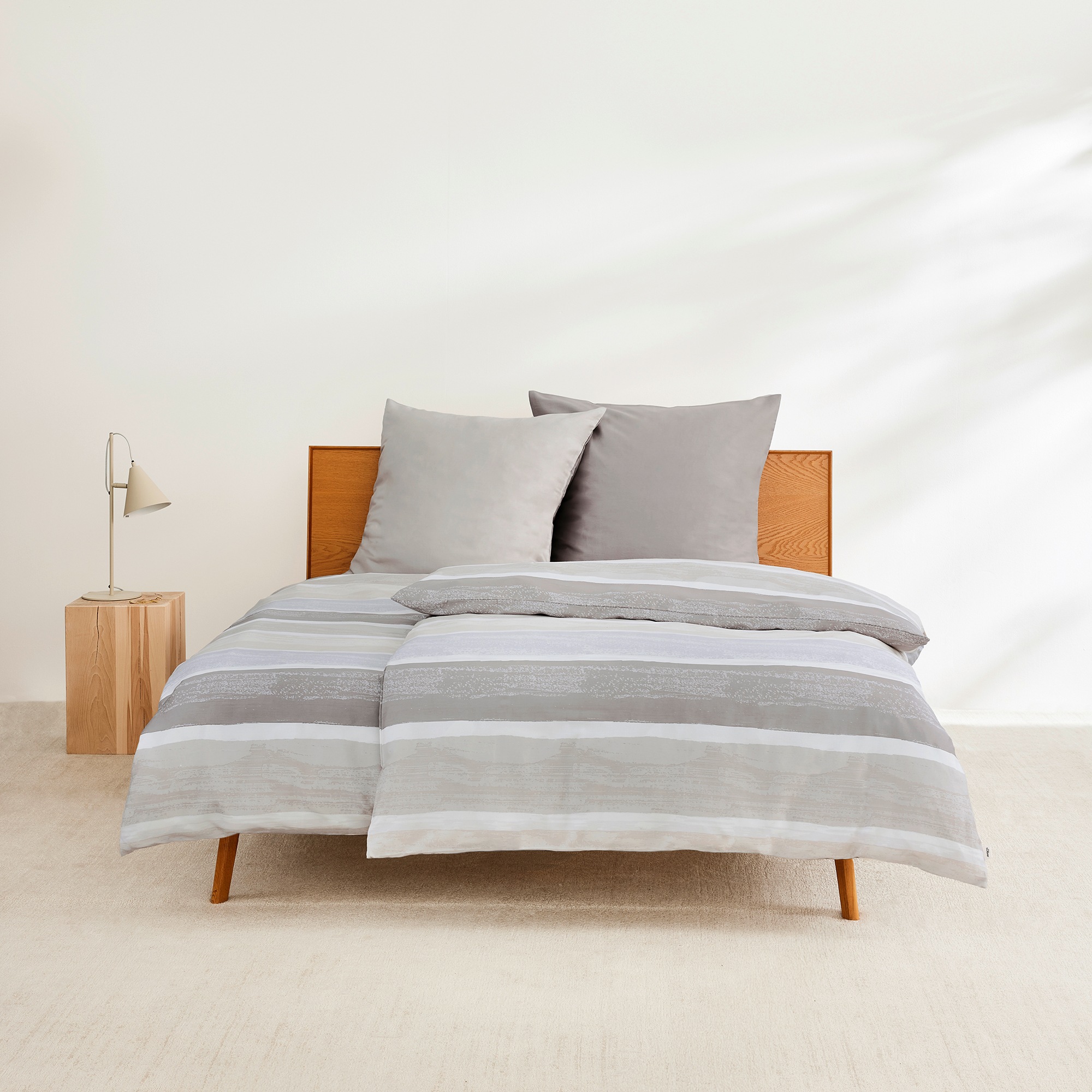 s.Oliver Bettwäsche "Satinbettwäsche s.Oliver" 2 Stk. tlg. Aquarell Optik günstig online kaufen