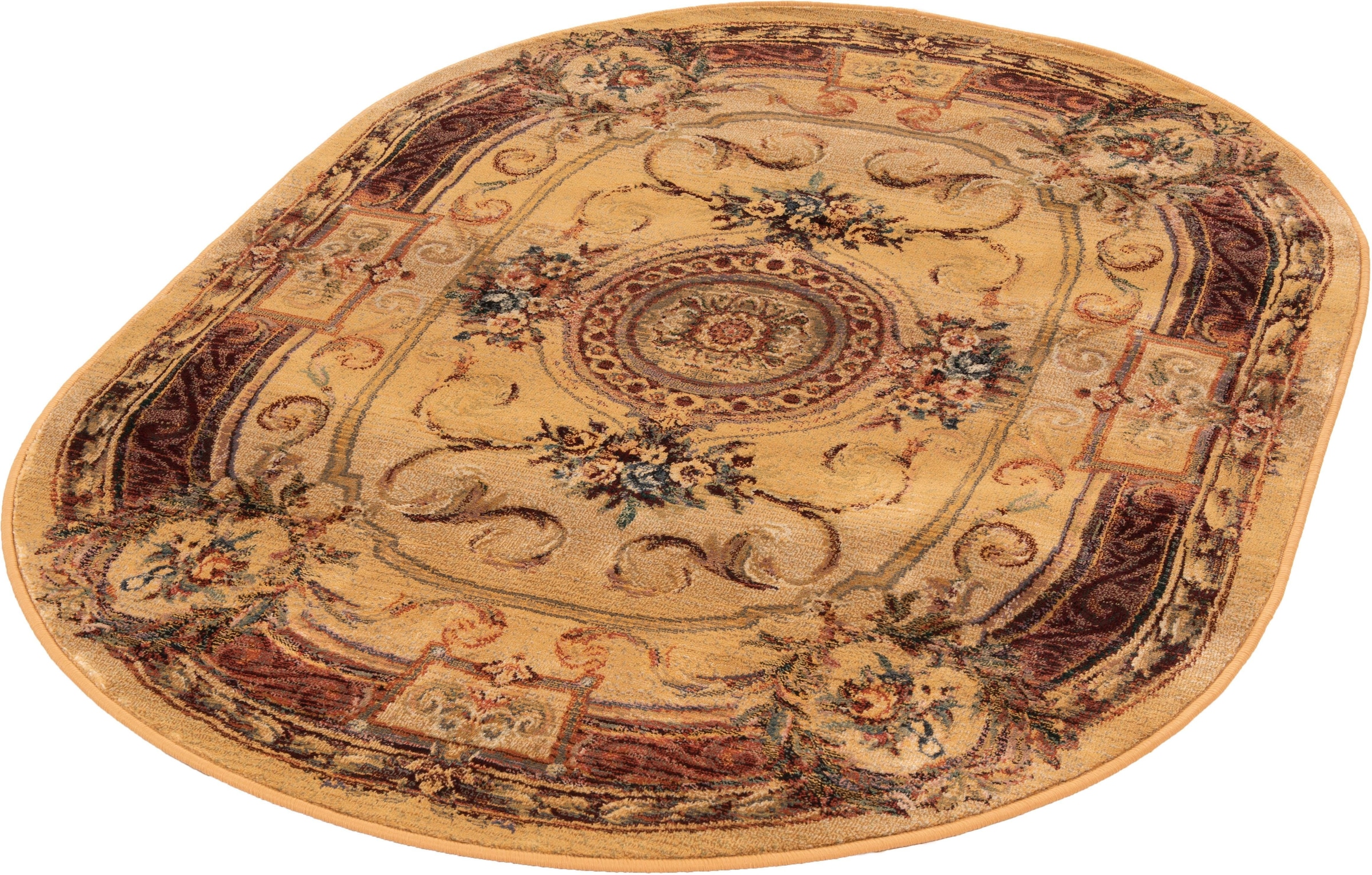 THEKO Teppich "Gabiro 856" oval 10 mm Höhe Kurzflor, Orient-Optik, ideal im günstig online kaufen