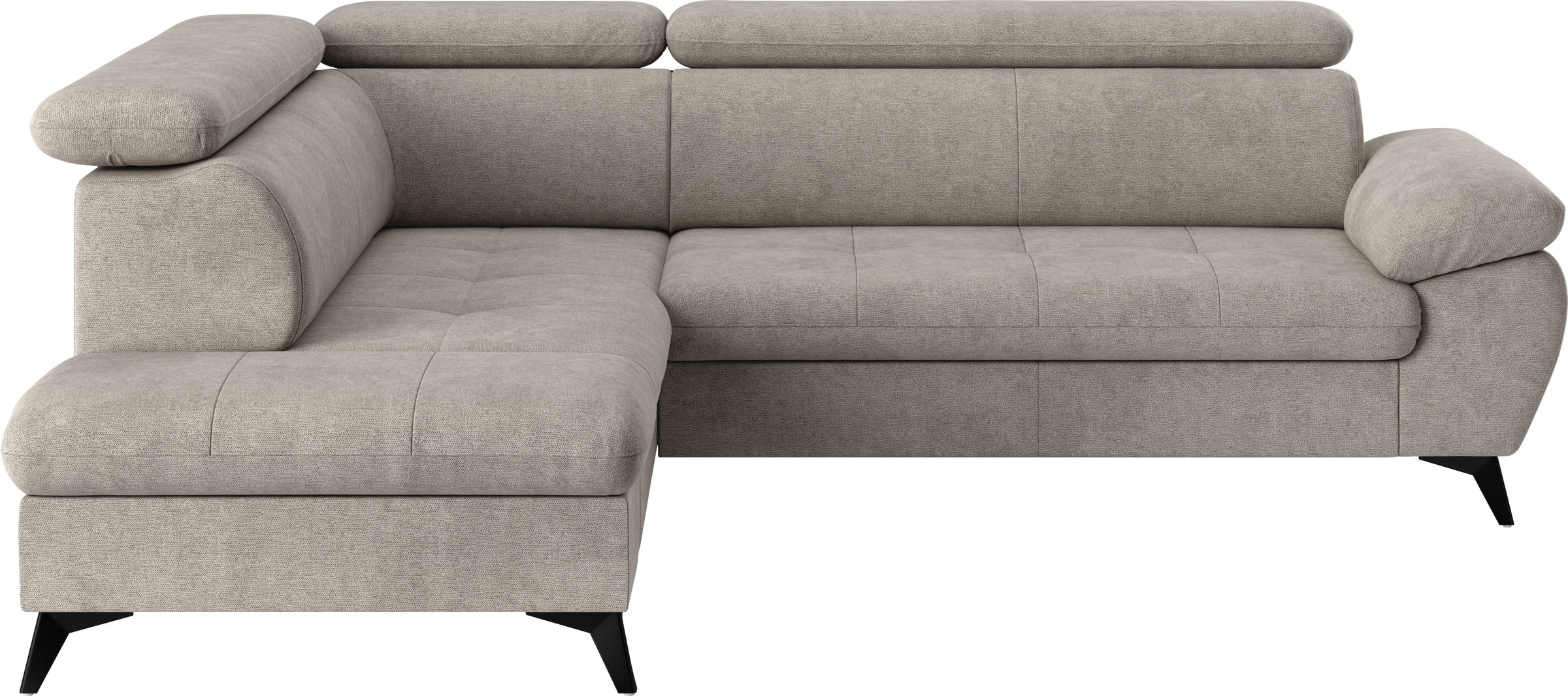 COTTA Ecksofa "Hudson L-Form, B: 256 cm" mit Kopfteilverstellung, optional günstig online kaufen