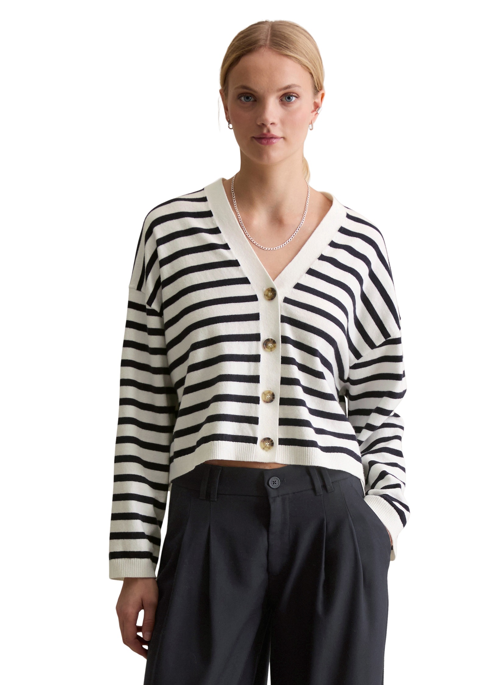 Marc OPolo DENIM Cardigan "relaxed fit aus Soft Cotton Stretch" günstig online kaufen