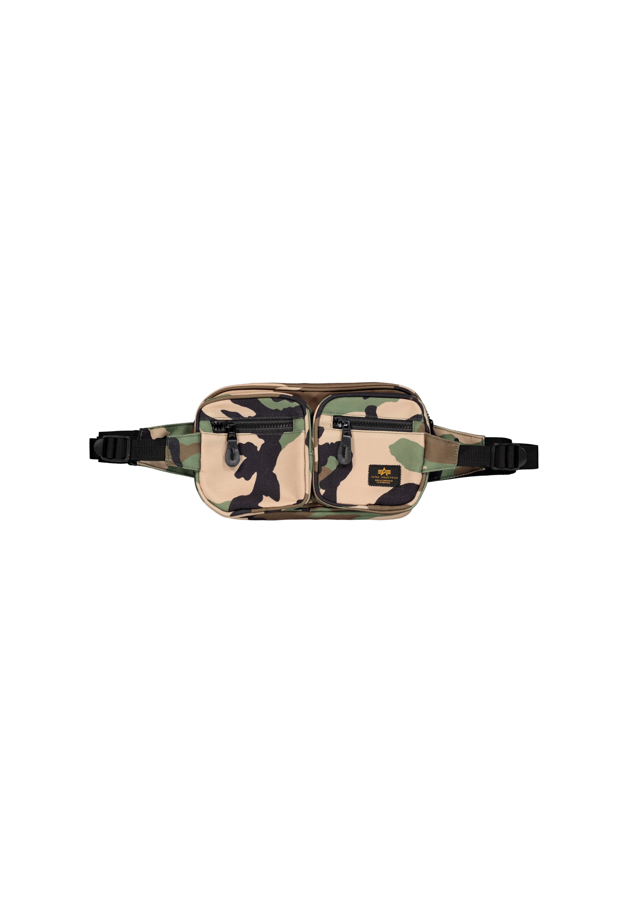 Kinder Gürteltasche "Label Waist Bag", ALPHA INDUSTRIES, bunt, Obermaterial: 100% Polyester, Futter: 100% Nylon, Taschen