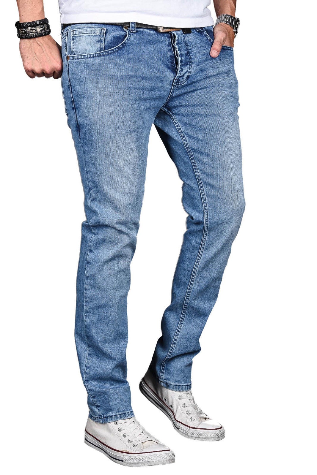 Alessandro Salvarini Slim-fit-Jeans »ASLuca«, Stretch mit Elasthan