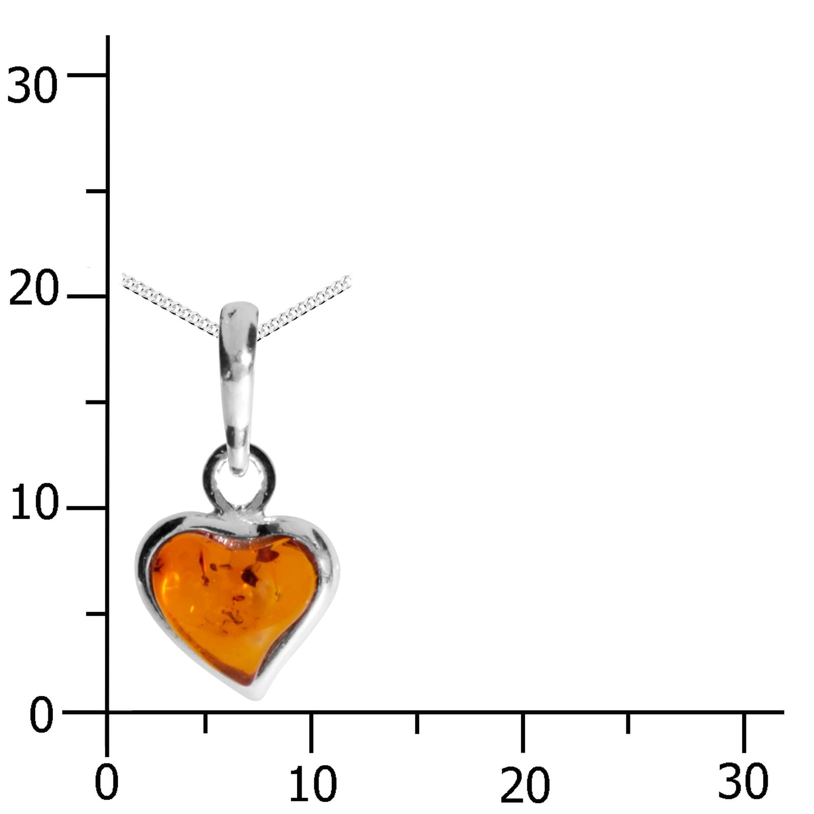 OSTSEE-SCHMUCK Kette mit Anhänger »Ostsee-Schmuck Kette mit Anhänger kleines Herz«, (2 tlg.)