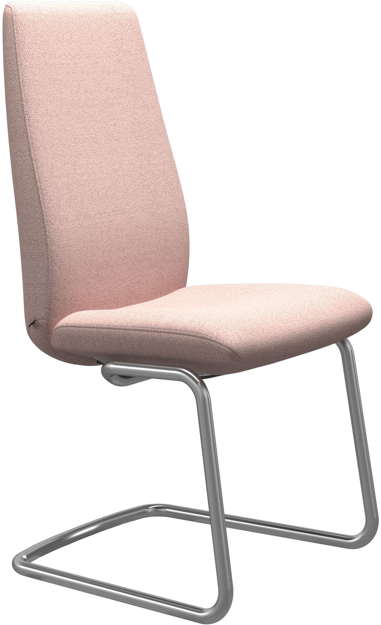 Stressless Polsterstuhl "Laurel", ROHLEDER Stoff Q2 FARON, High Back, Größe L, mit Beinen aus Stahl in Chrom glänzend