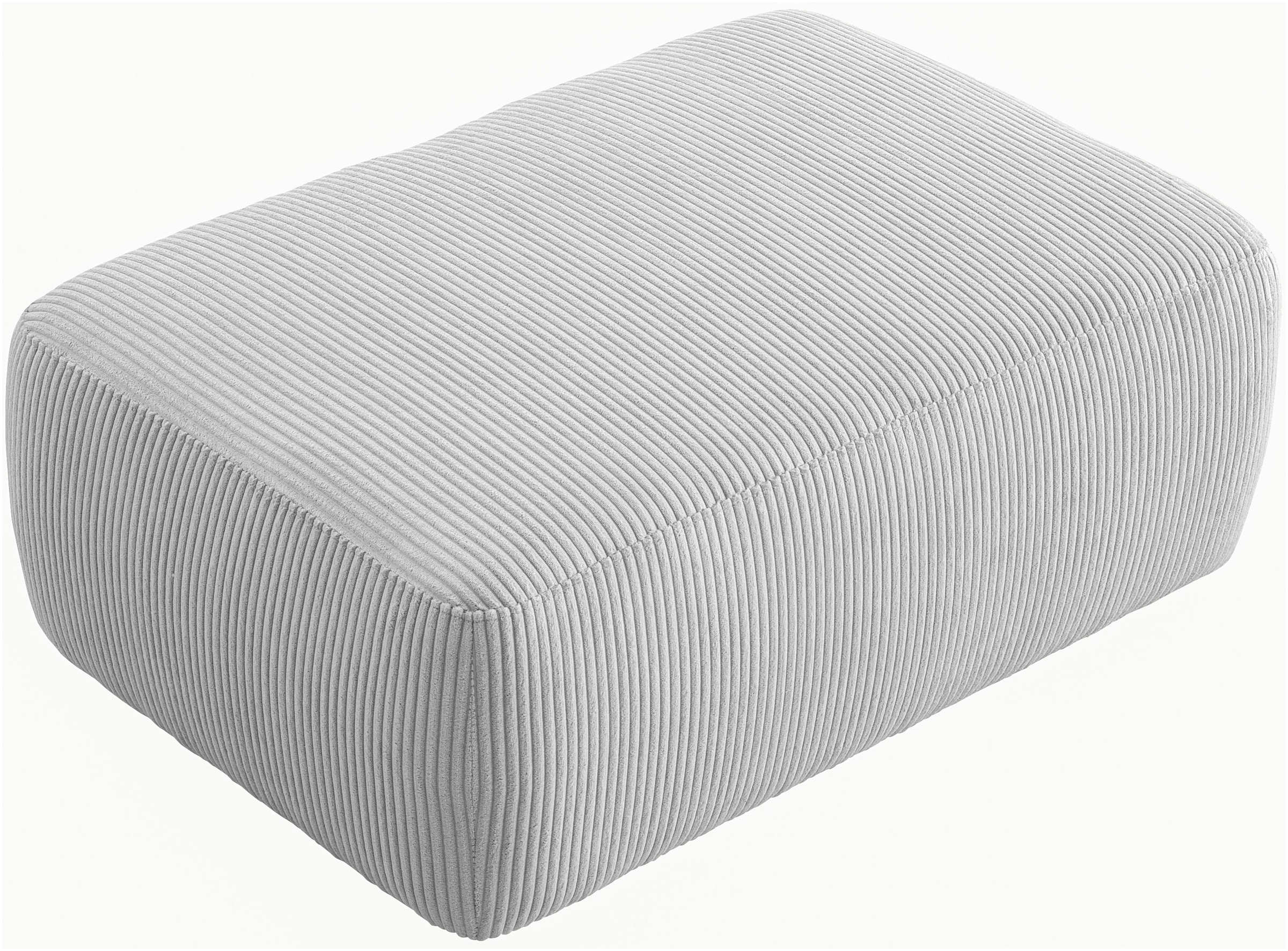 INOSIGN Polsterhocker »Torge, Hocker in Cord, Samtvelours oder Struktur«, passend zur Serie Torge, rechteckig, bequemer Sitzkomfort