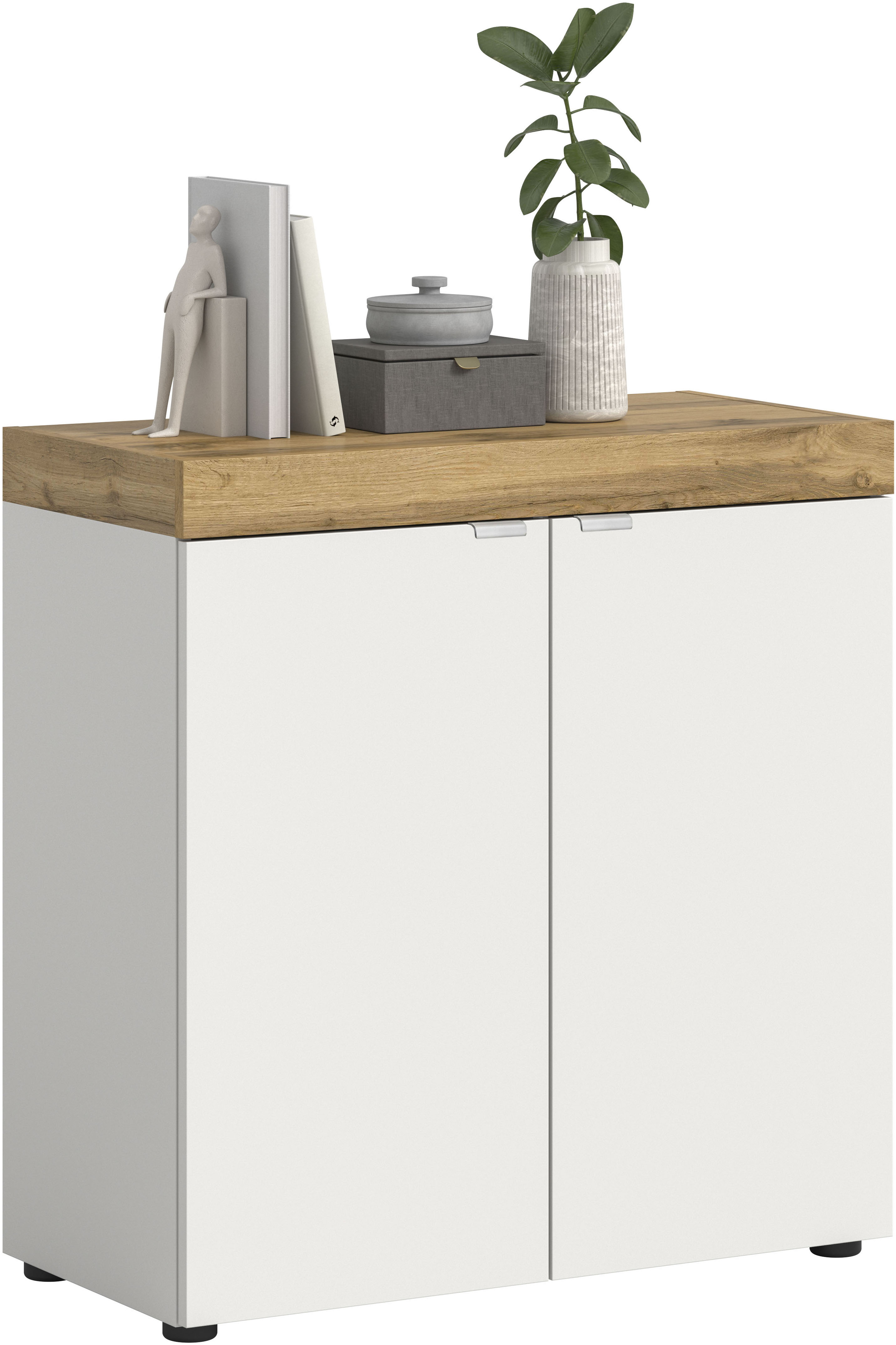 OTTO home Kommode "MAMBO II, Breite 77 cm, 2 Türen, 2 Einlegeböden" 1 Stk. tlg. Kommode, Anrichte, Wohnzimmer, Schlafzimmer