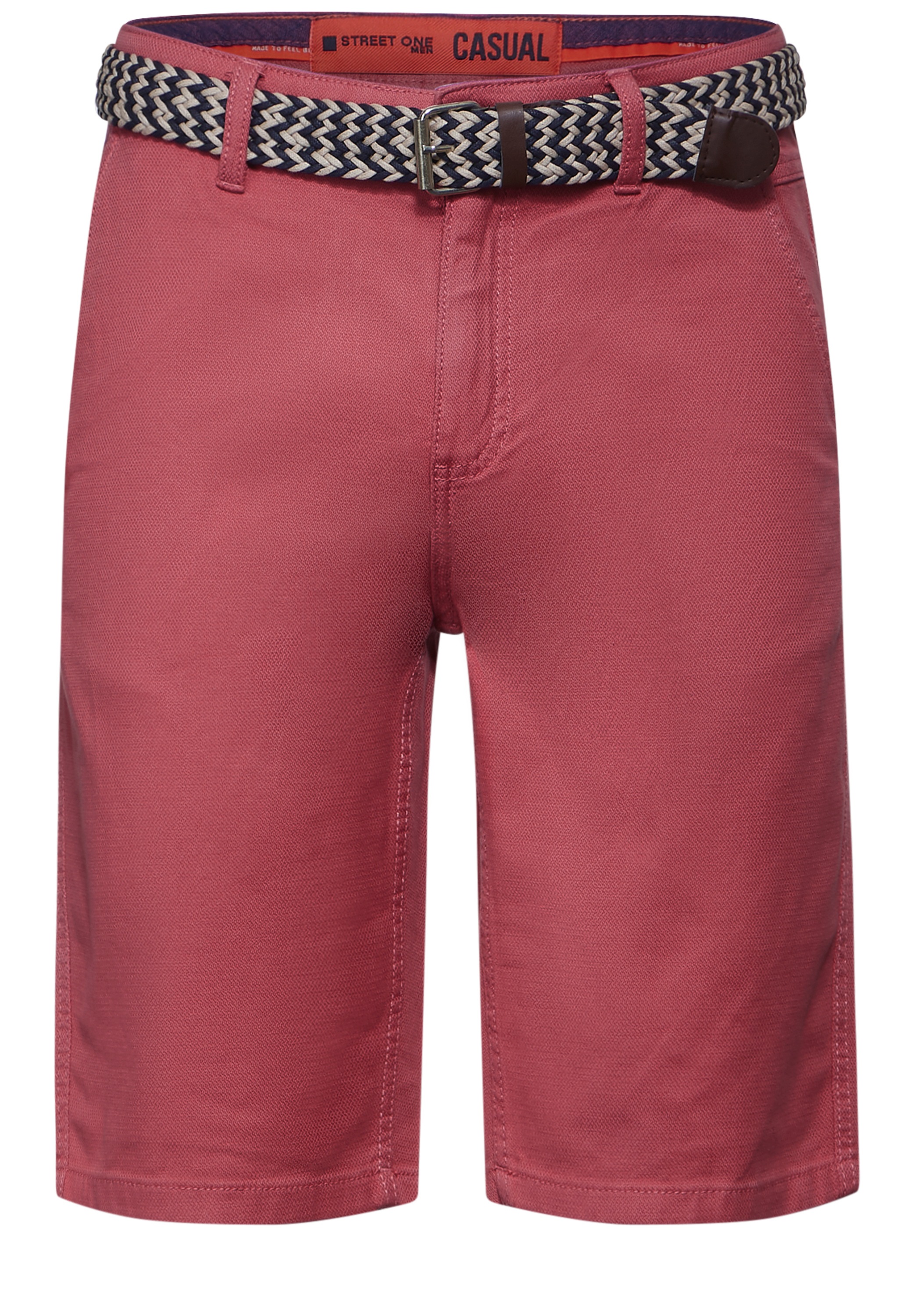 STREET ONE MEN Chinohose, softer Materialmix