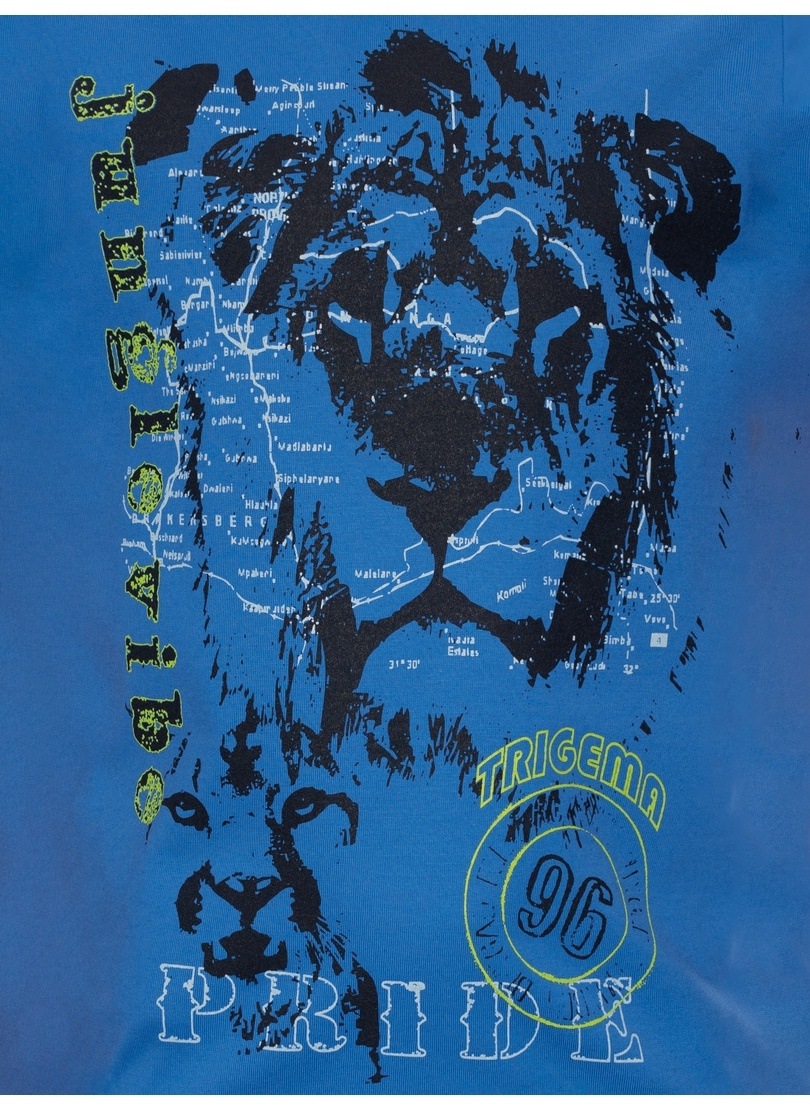 Trigema T-Shirt »TRIGEMA T-Shirt mit großem Löwen-Print«, (1 tlg.)