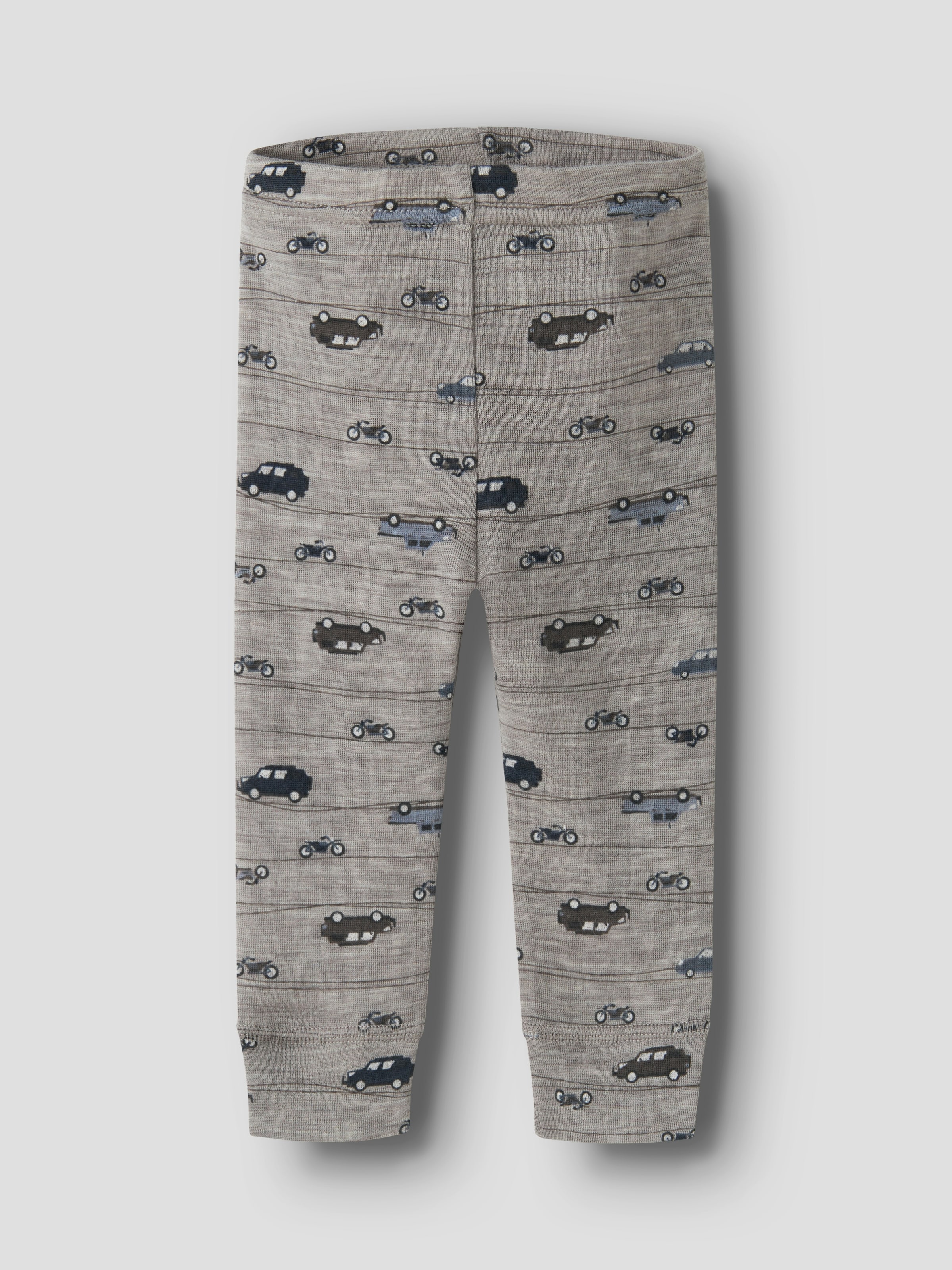 Name It Leggings »NBMWANG WOOL RIB LONGJOHN AOP NOOS«  aus reiner Merinowolle, weich und wärmend
