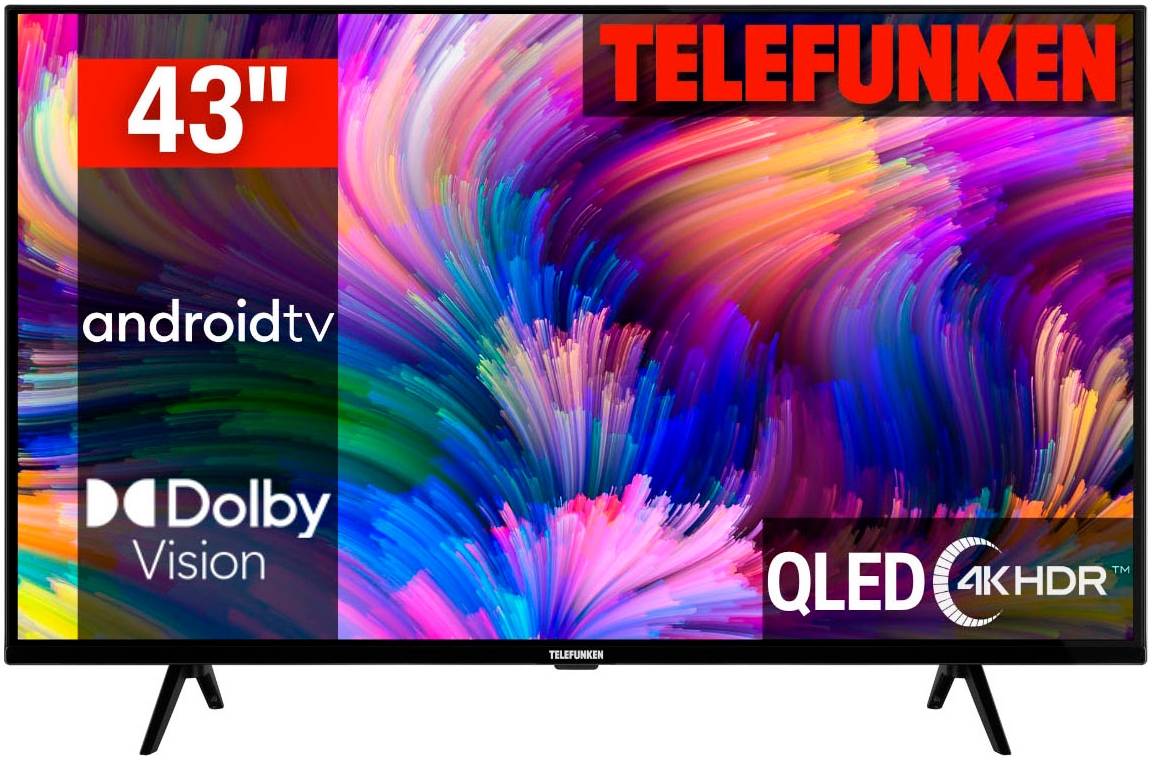 Telefunken QLED-Fernseher »D43Q660M2CW«, 4K Ultra HD, Smart-TV