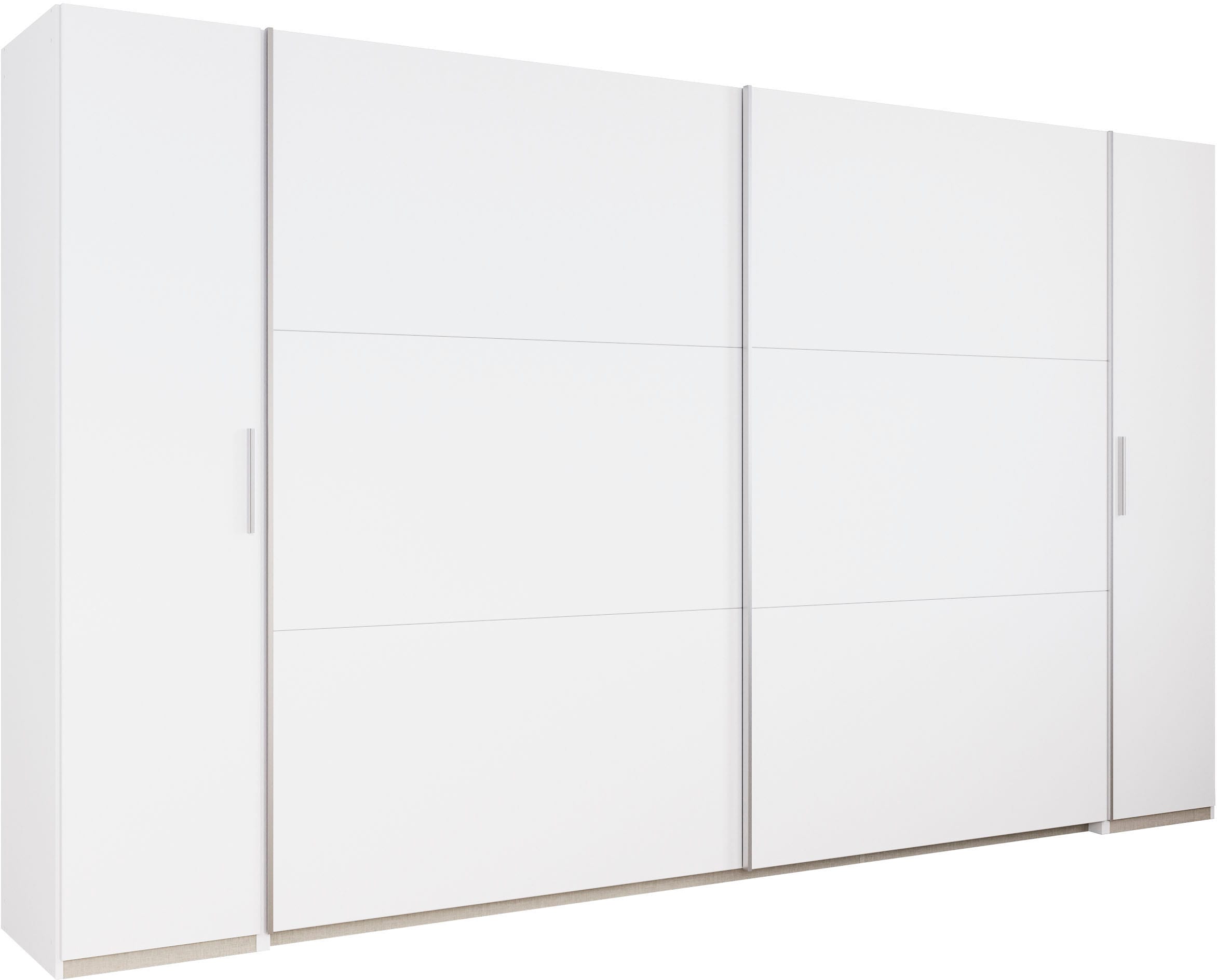 rauch Schwebetürenschrank "Kleiderschrank Drehtürenschrank Schrank Garderobe KRONACH" in 3 Ausstattungen BASIC/CLASSIC/PREMIUM, Breiten 225/268/311/354 cm, mit Dreh- und Schwebetüren und vielen Einlegeböden MADE IN GERMANY