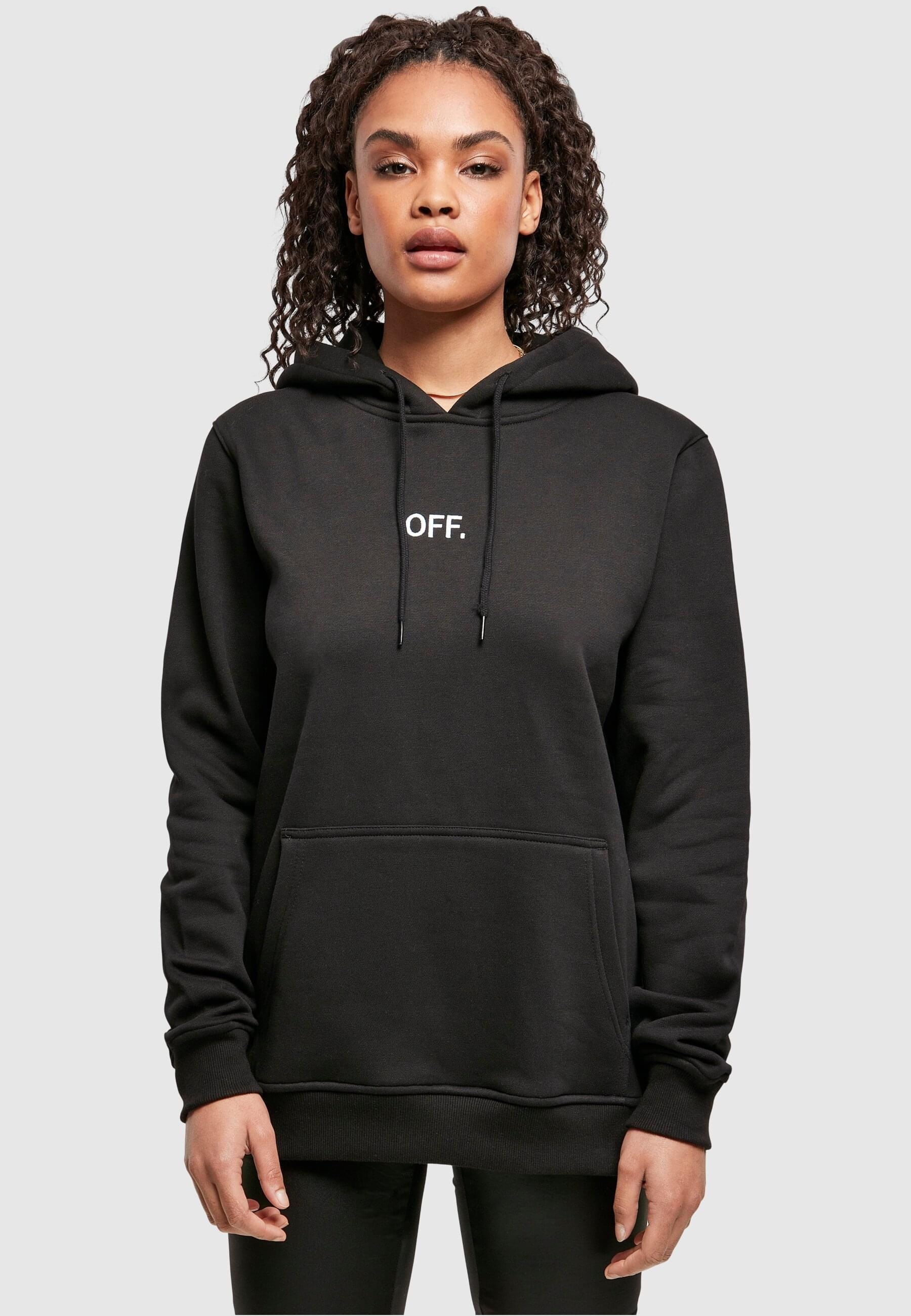 MisterTee Rundhalspullover »MisterTee Damen Ladies OFF Hoody«, (1 tlg.)
