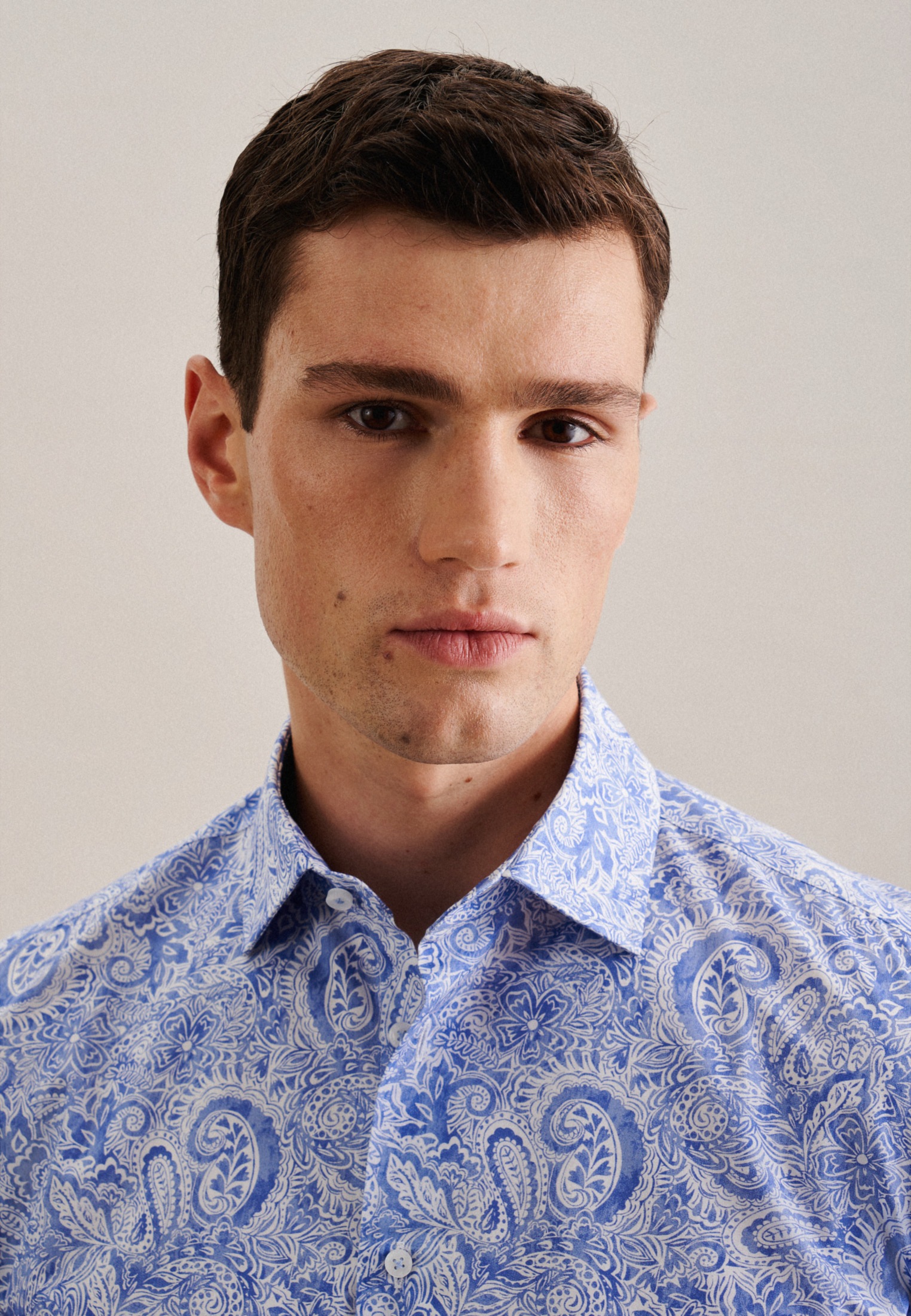 seidensticker Businesshemd »Slim«, Slim Langarm Kentkragen Paisley