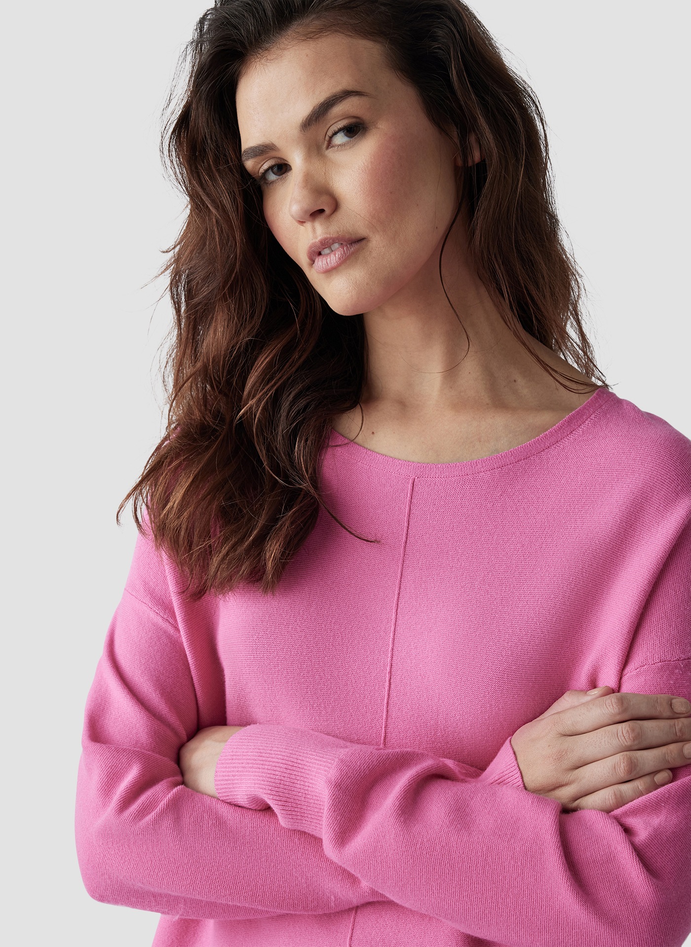 LeComte Strickpullover »LeComte Pullover mit Rundhalsausschnitt und Ziernaht«