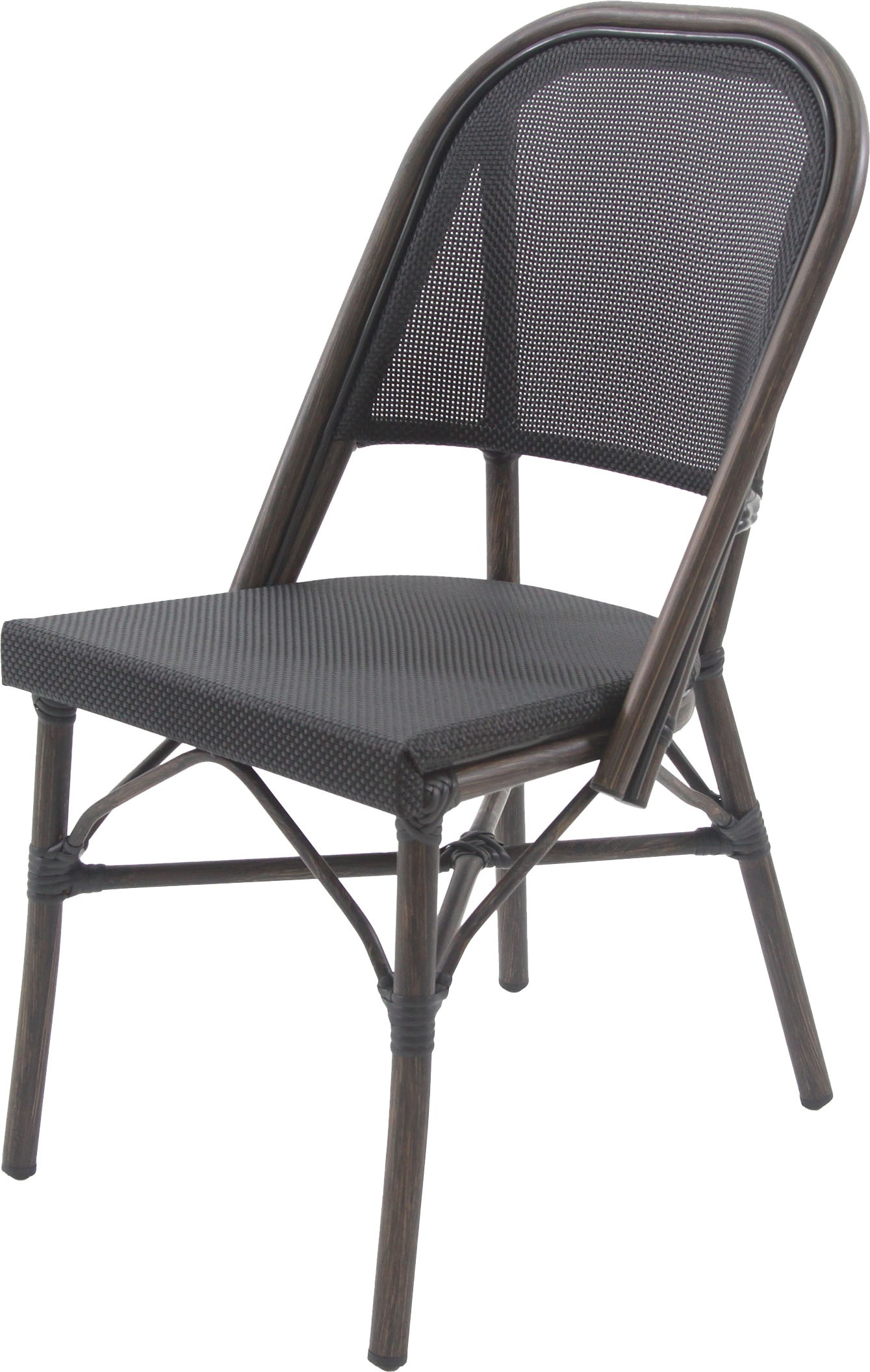 Essentials Bistrostuhl "Paris" () 1 Stk. Textil – Wenige, schwarz Mesh günstig online kaufen