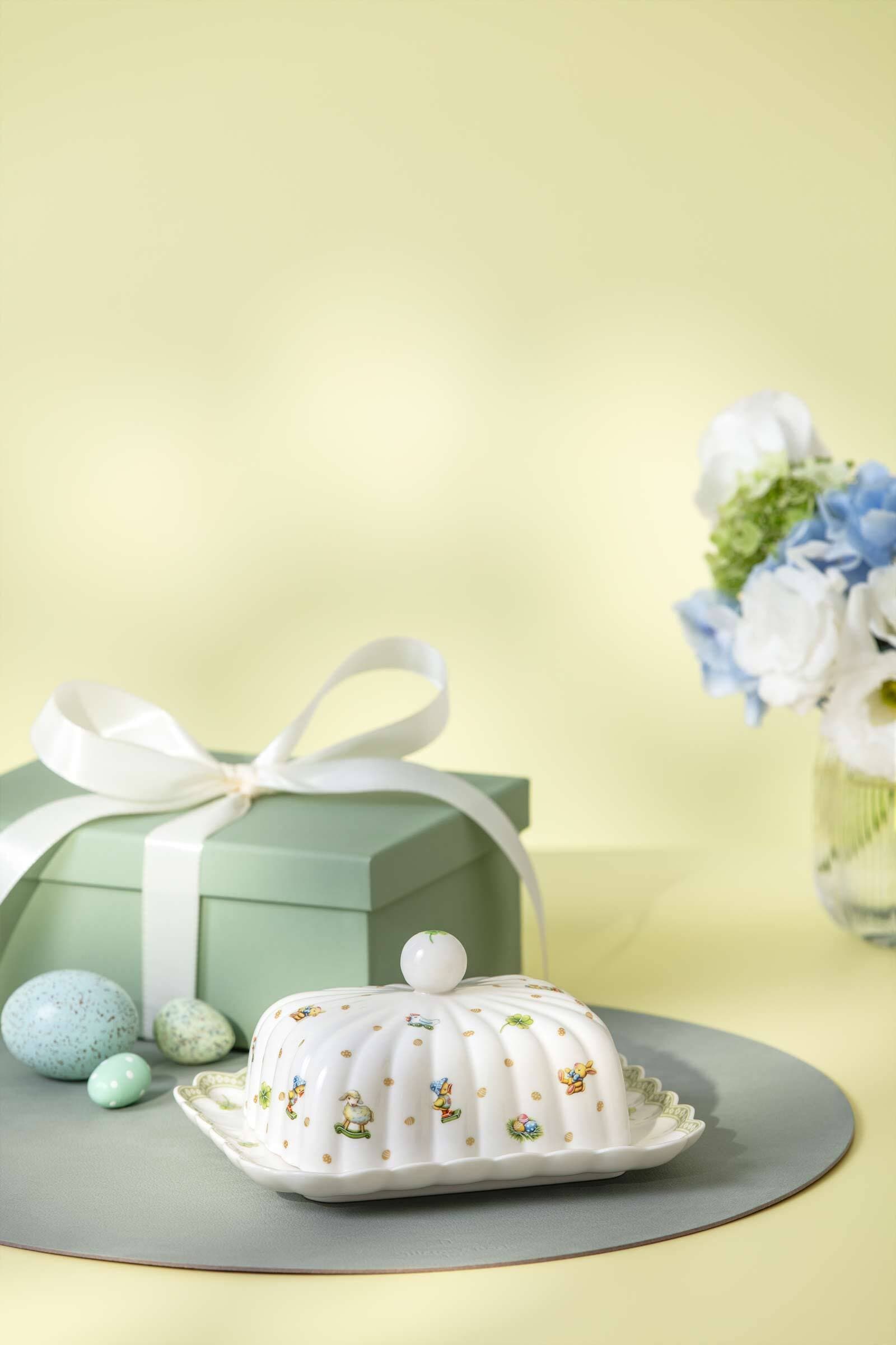 Villeroy & Boch Butterdose »Butterdose Easter Delight 18,4 x 15,8 x 8,8 cm bunt« Handwäsche wird empfohlen