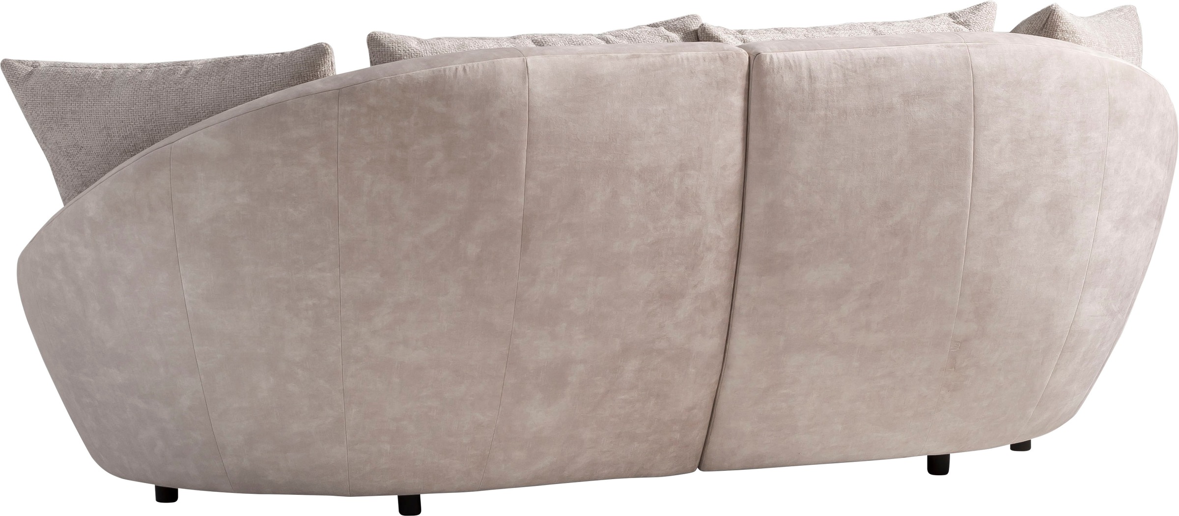 TRENDMANUFAKTUR Big-Sofa »Maui, inklusive 4 Rückenkissen und 2 Zierkissen, Designersofa«, Organische Form, Sofa frei im Raum stellbar, moderne Optik