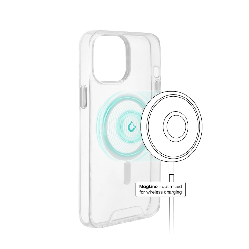 Hama Smartphone-Hülle »Cover für Apple iPhone 12 Pro Max mit Magnetring, Transparent«, iPhone 12 Pro Max